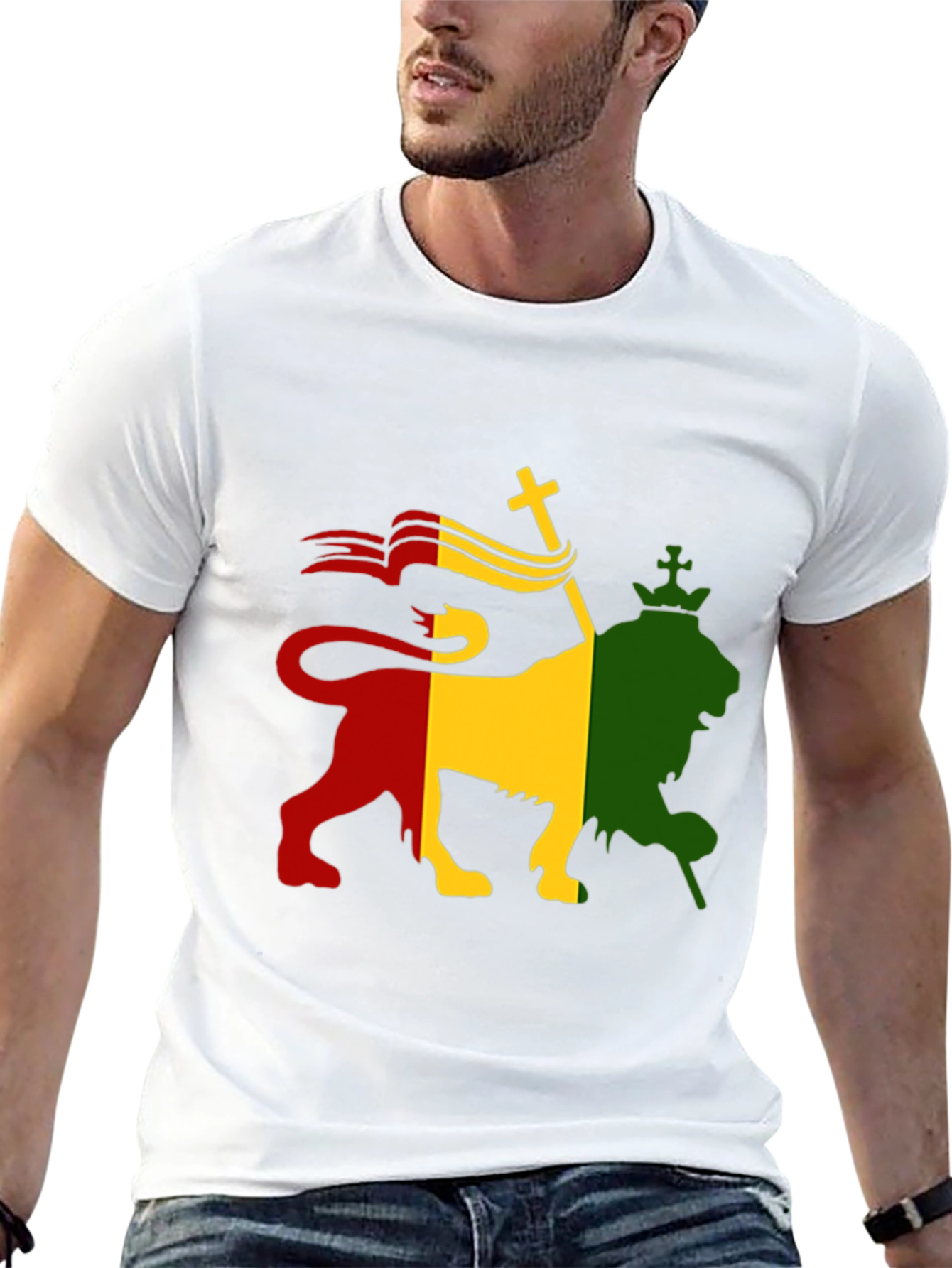 Rasta Lion T-Shirt - Reggae Inspired Graphic Tee