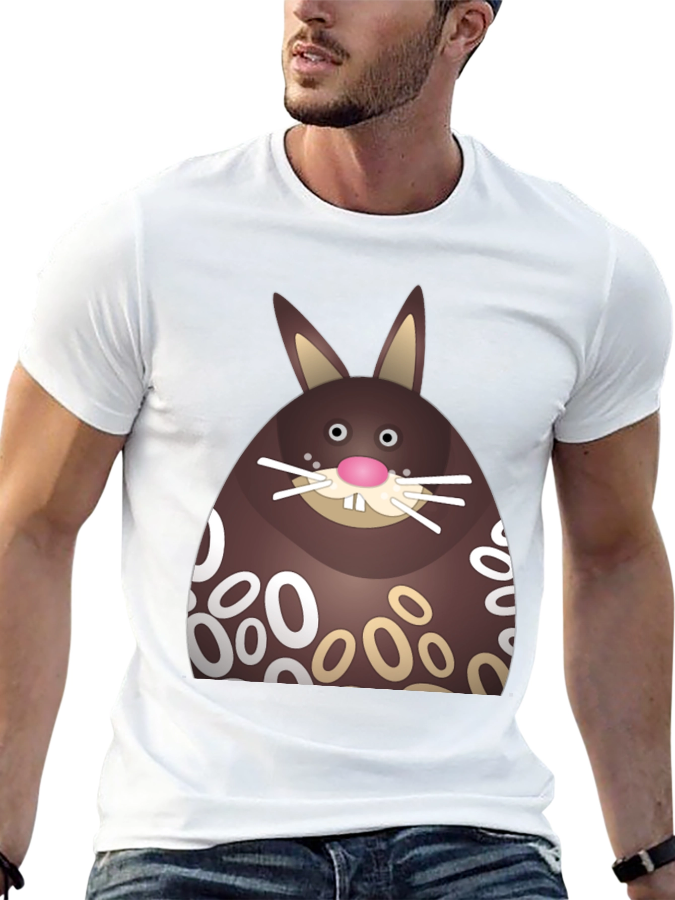 Chocolate Easter Bunny Graphic T-Shirt