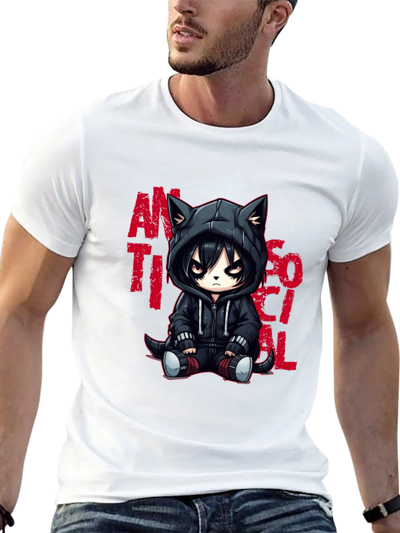 Anti-Social Cat T-Shirt