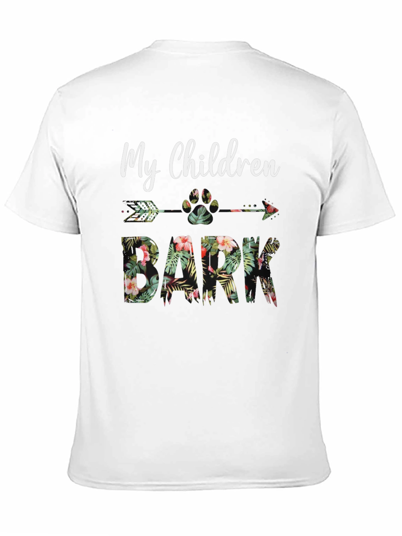 My Children Bark Floral Graphic Tee