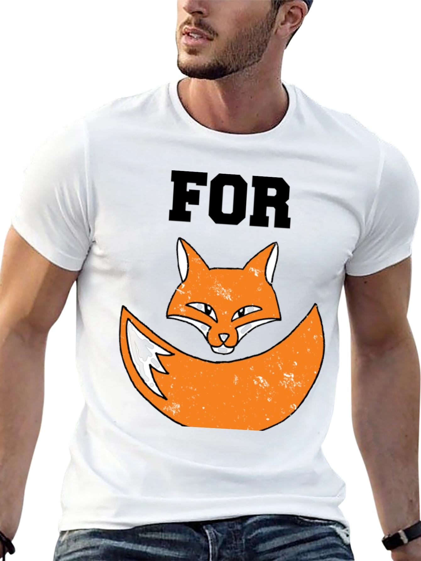 For Fox Sake Graphic T-Shirt Novelty Tee