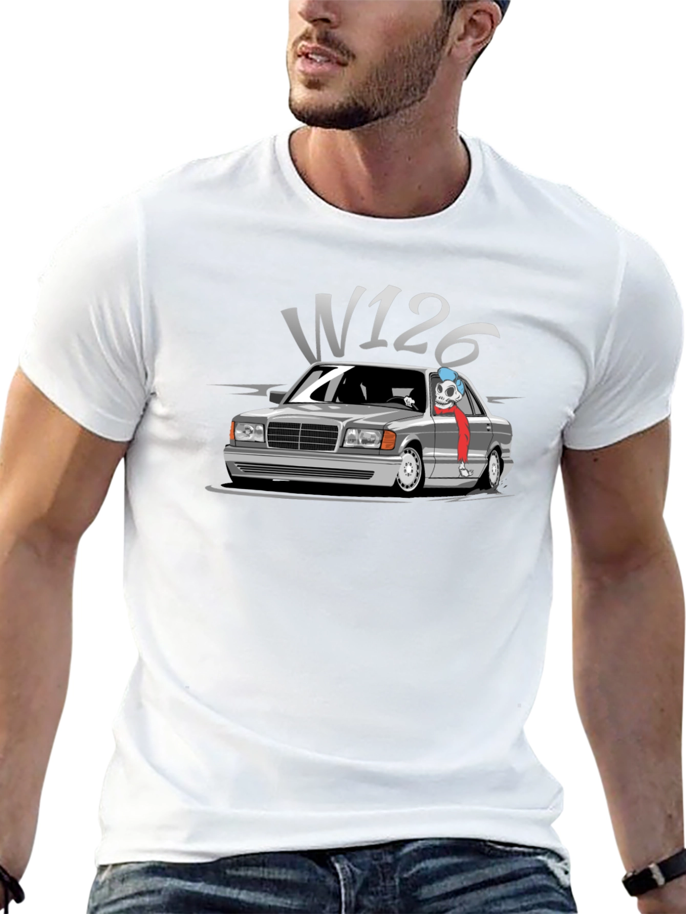 W126 Car T-Shirt - Classic Cool Graphic Tee