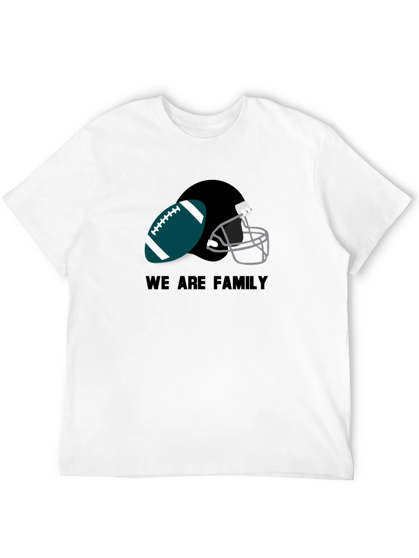 Eagles Football We Are Family Black T-Shirt