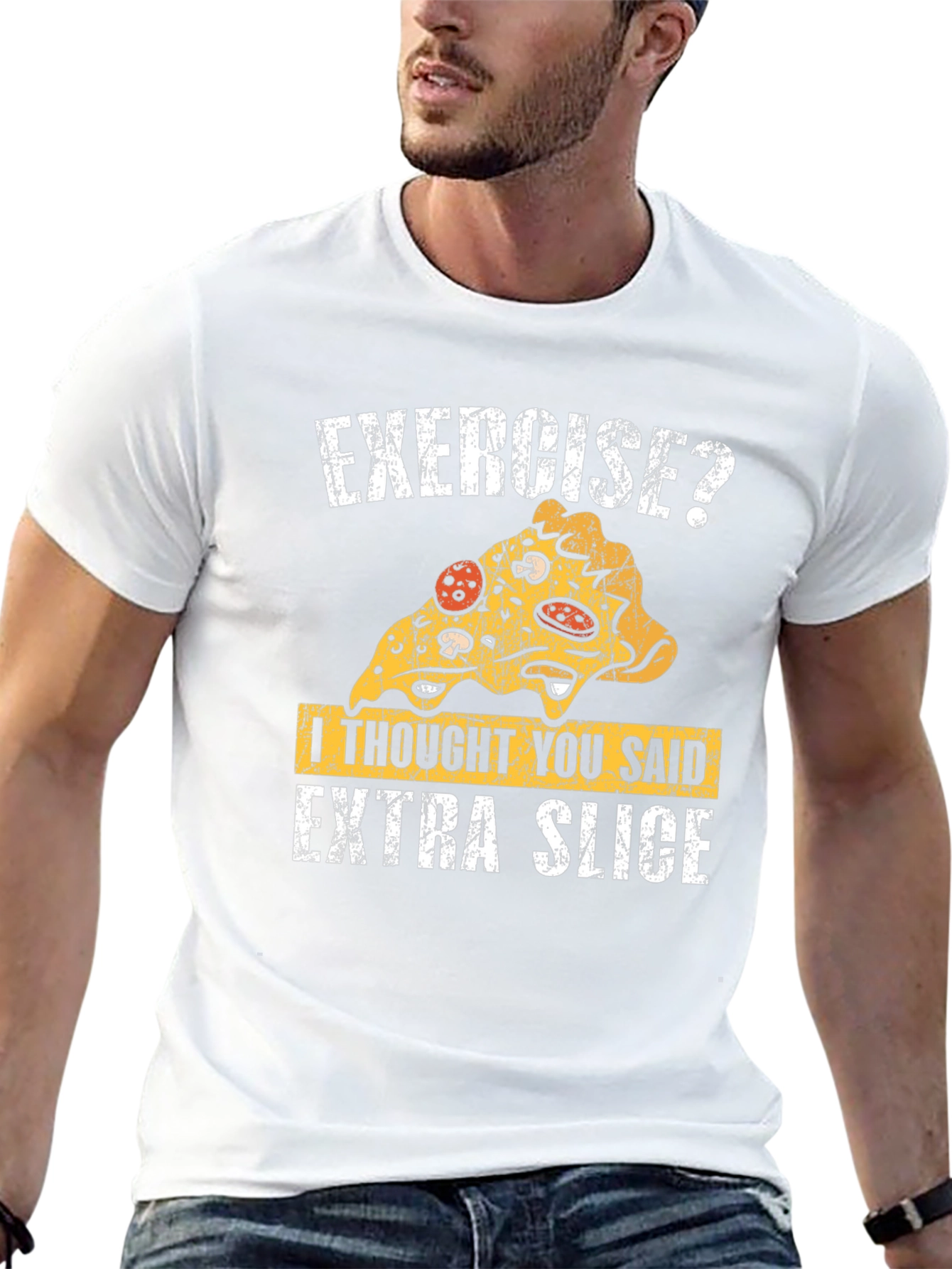 Funny Pizza Exercise T-Shirt