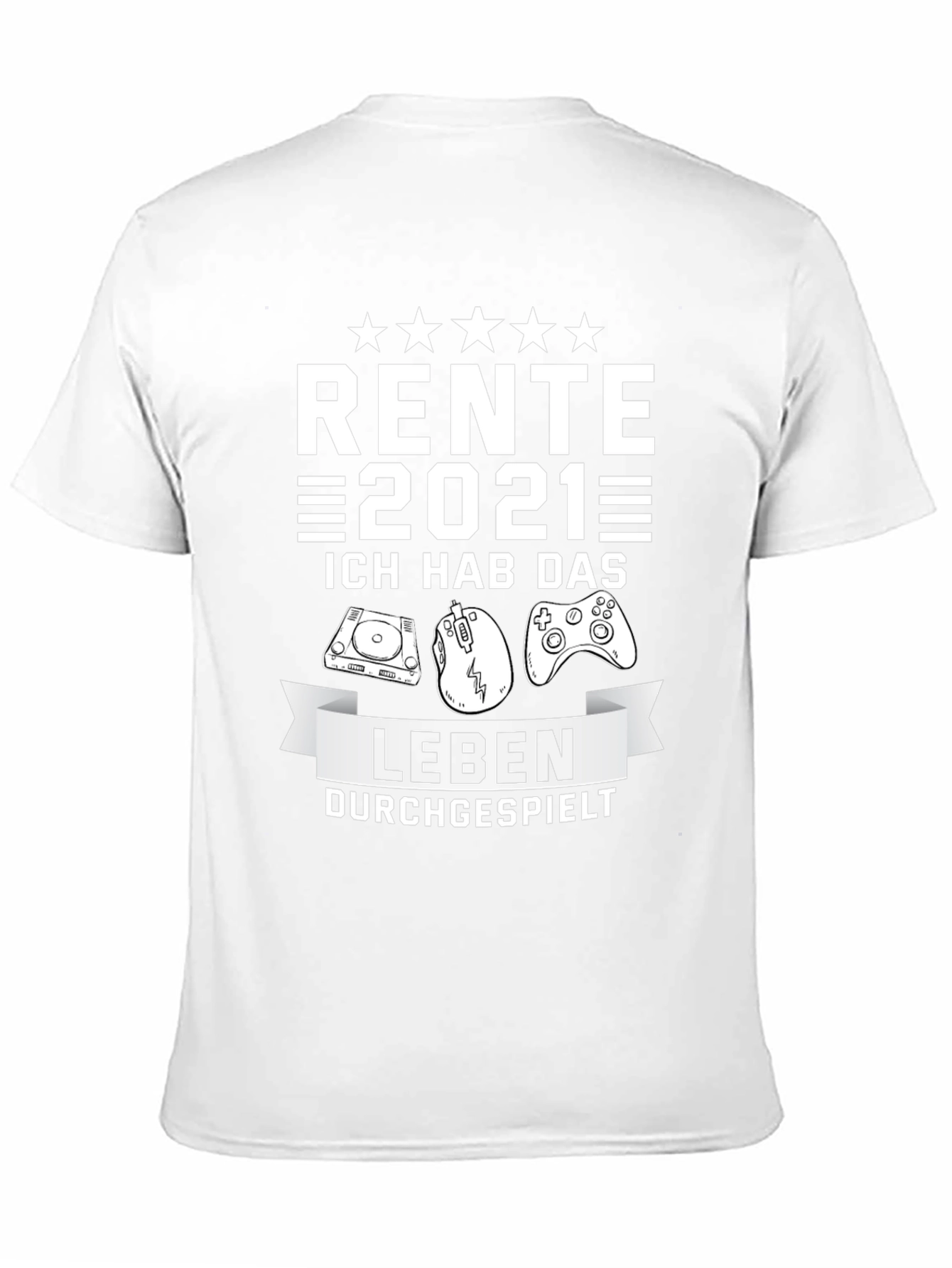 Rente 2021 Gamer T-Shirt Retirement Gift