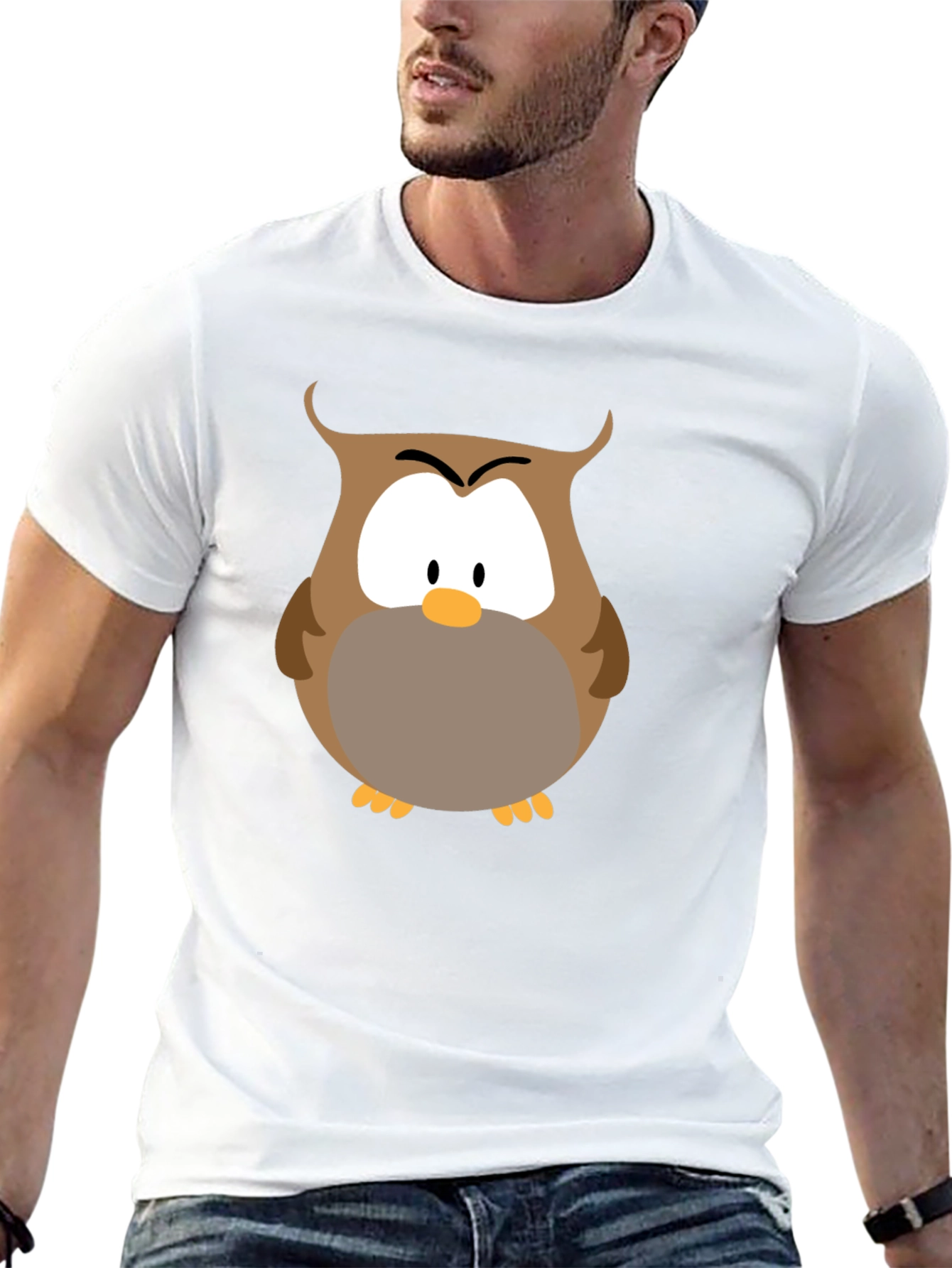 Owl Graphic T-Shirt - Soft Cotton Blend