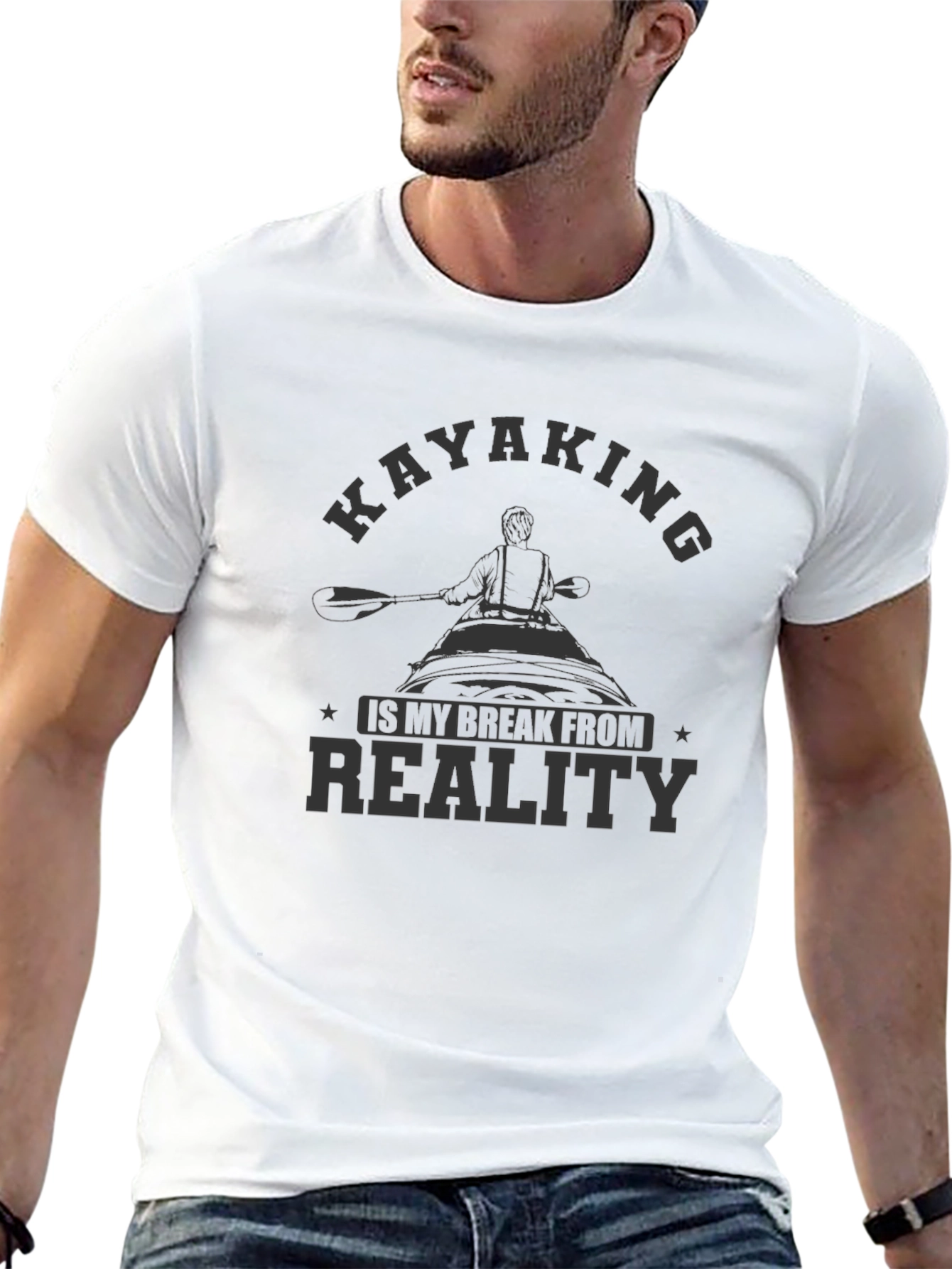 Kayaking is My Break From Reality Graphic T-Shirt