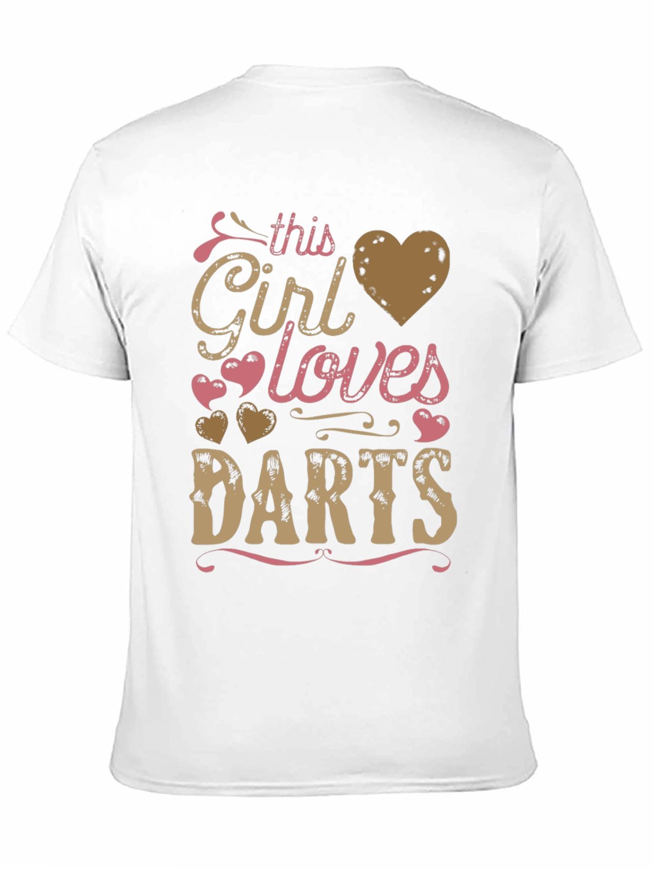 Girl Loves Darts Graphic T-Shirt