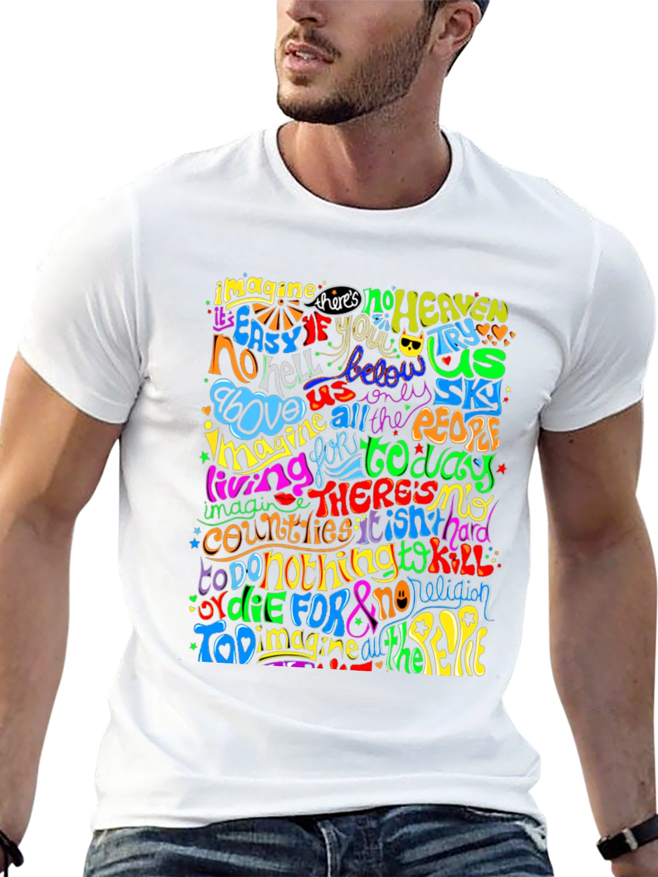 Imagine All the People Graphic T-Shirt