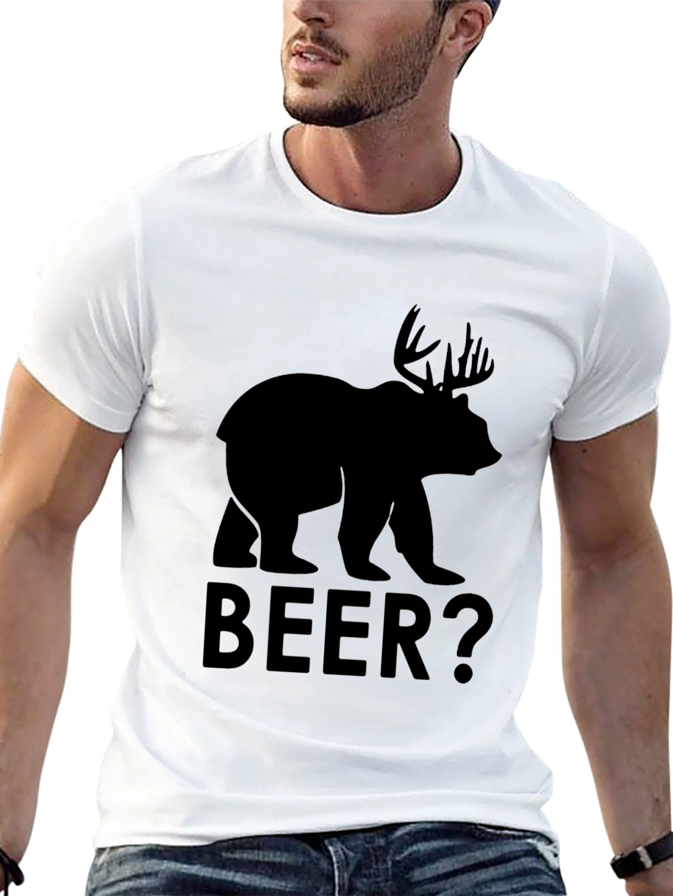 Bear Moose BEER? Graphic T-Shirt