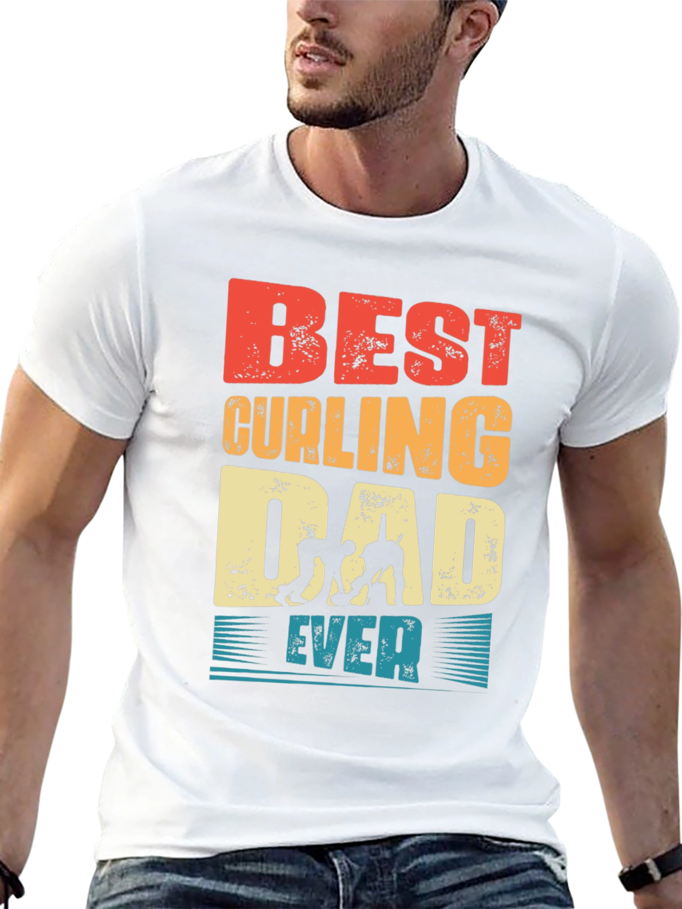 Best Curling Dad Ever T-Shirt