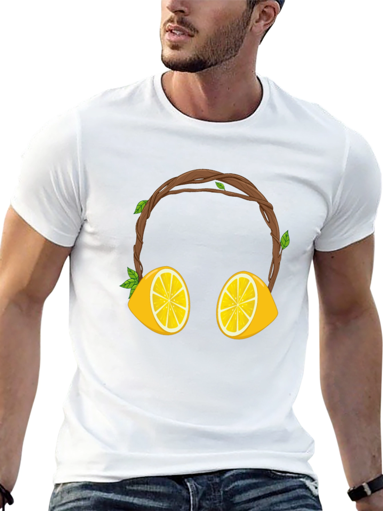 Lemon Headphone Graphic Tee