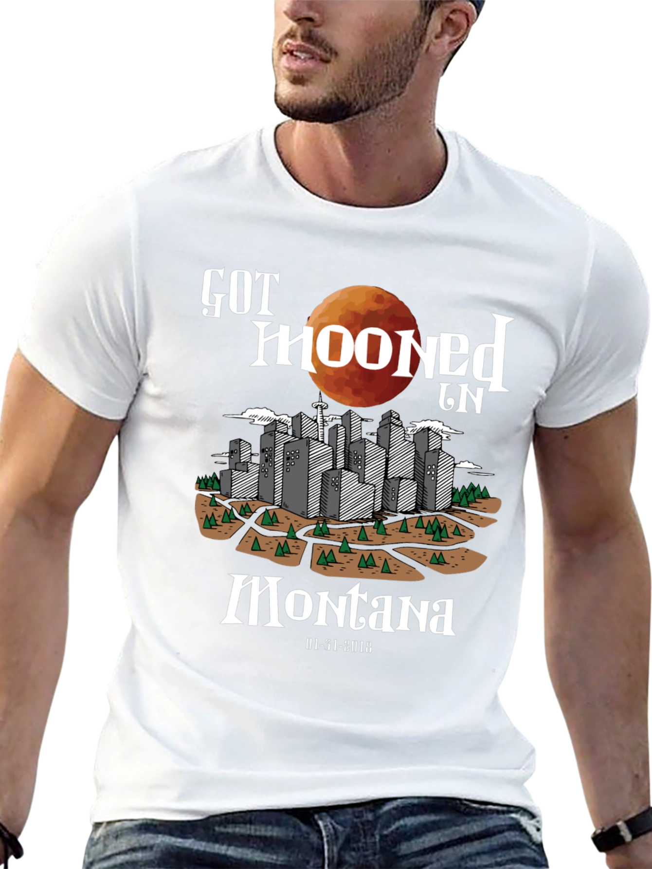 Got Mooned in Montana Lunar Eclipse T-Shirt