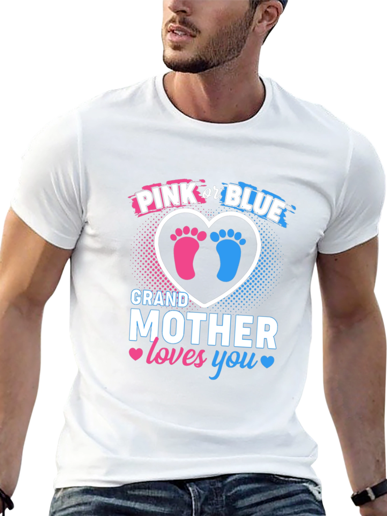 Pink or Blue Grandmother Gender Reveal T-Shirt