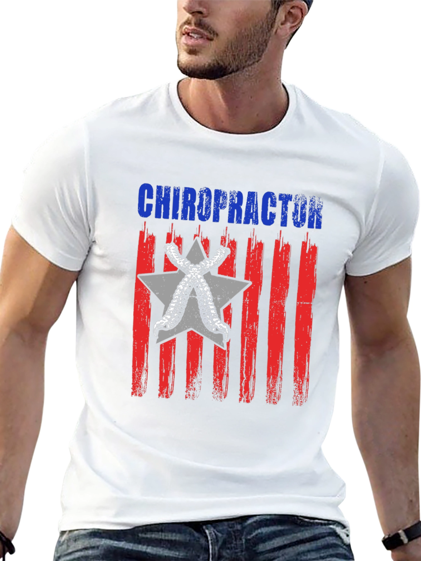 Chiropractor Flag Graphic T-Shirt