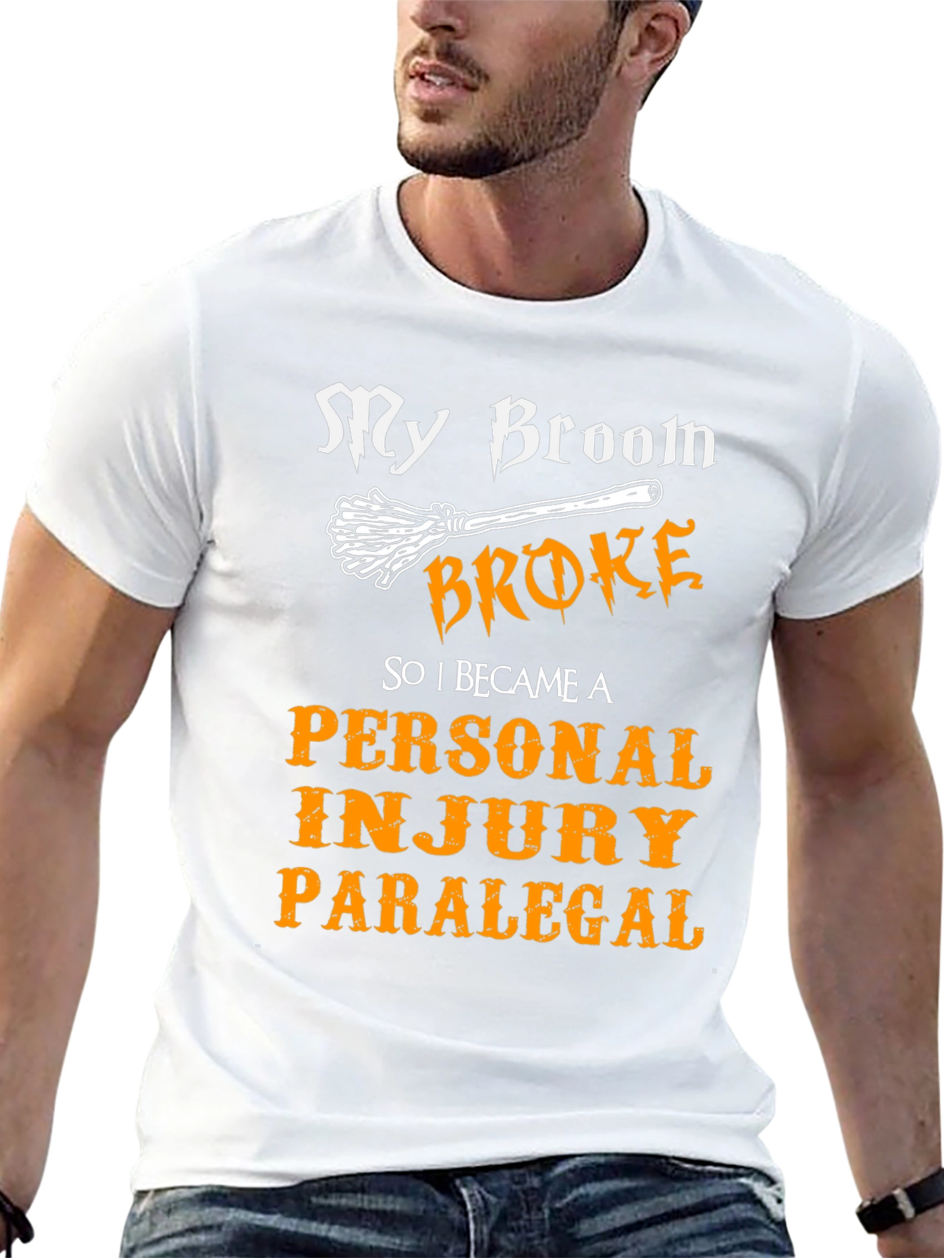My Broom Broke T-Shirt Funny Paralegal Tee