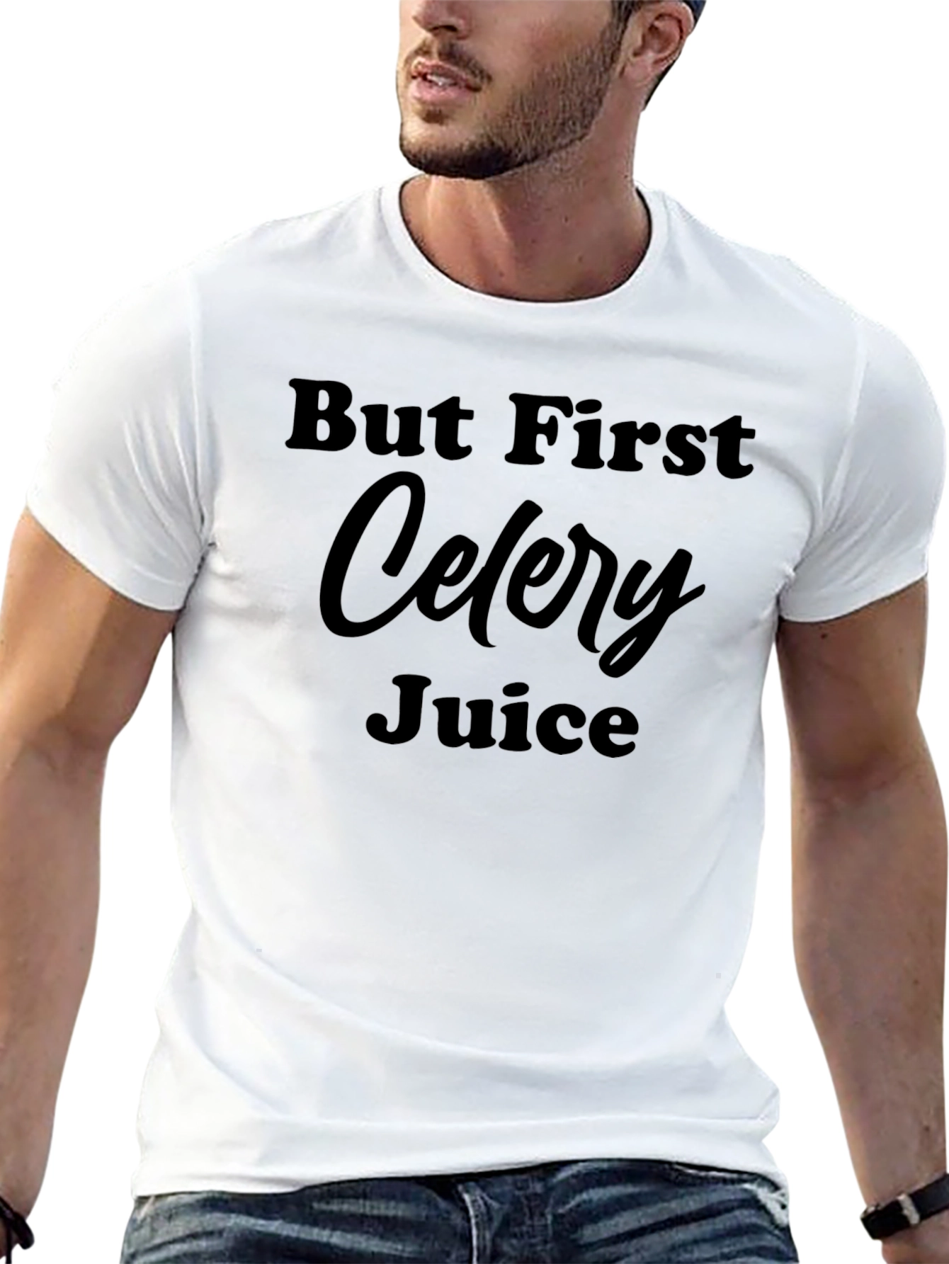 But First Celery Juice Black T-Shirt