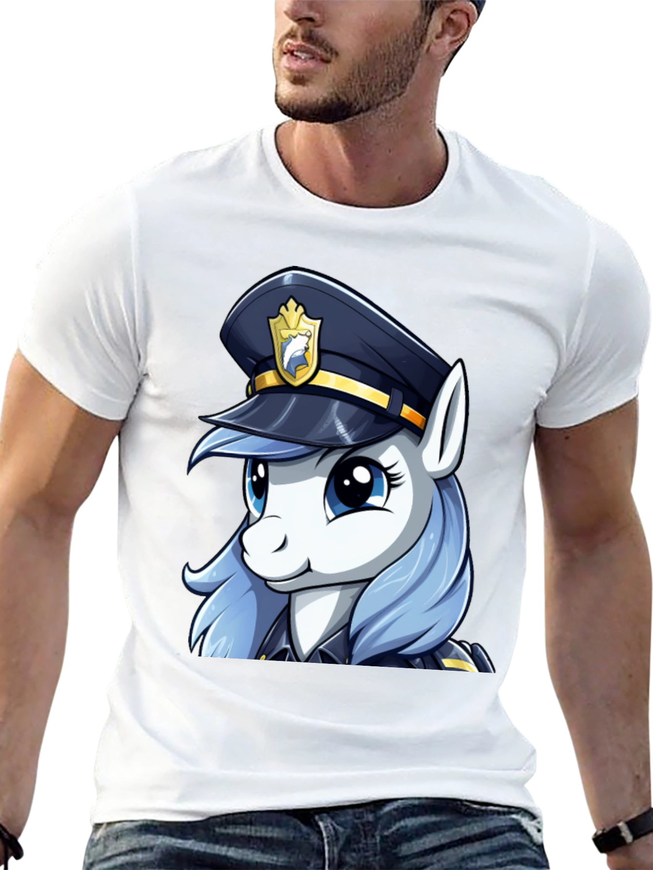 My Little Pony Cop T-Shirt - Black Cotton Tee