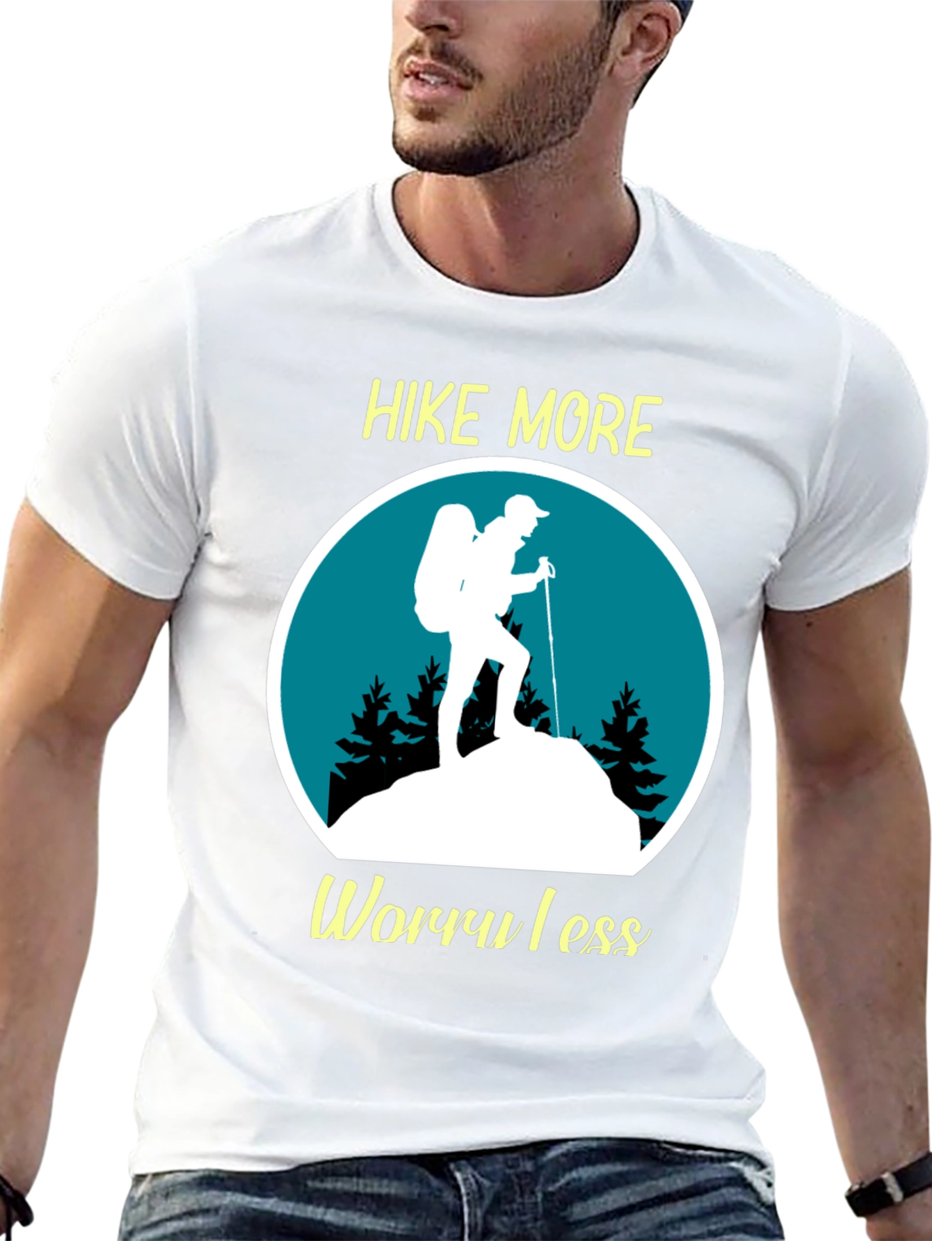 Hike More Worry Less Graphic T-Shirt
