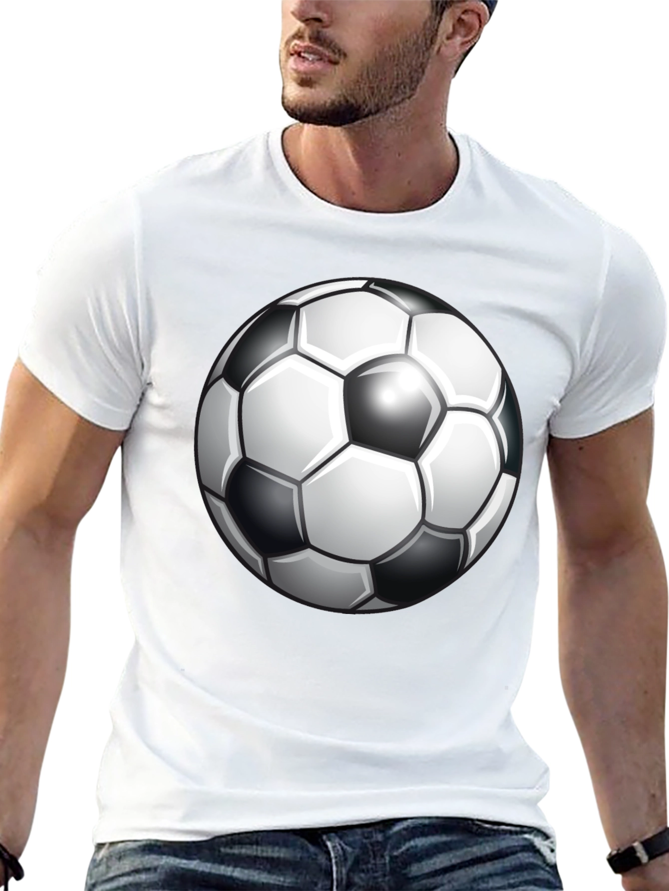 Soccer Ball Graphic Tee - Classic Design