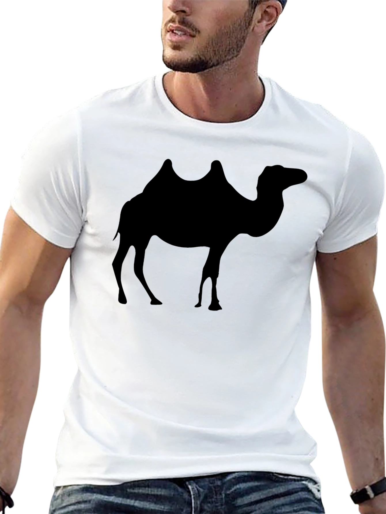 Camel Silhouette Black T-Shirt