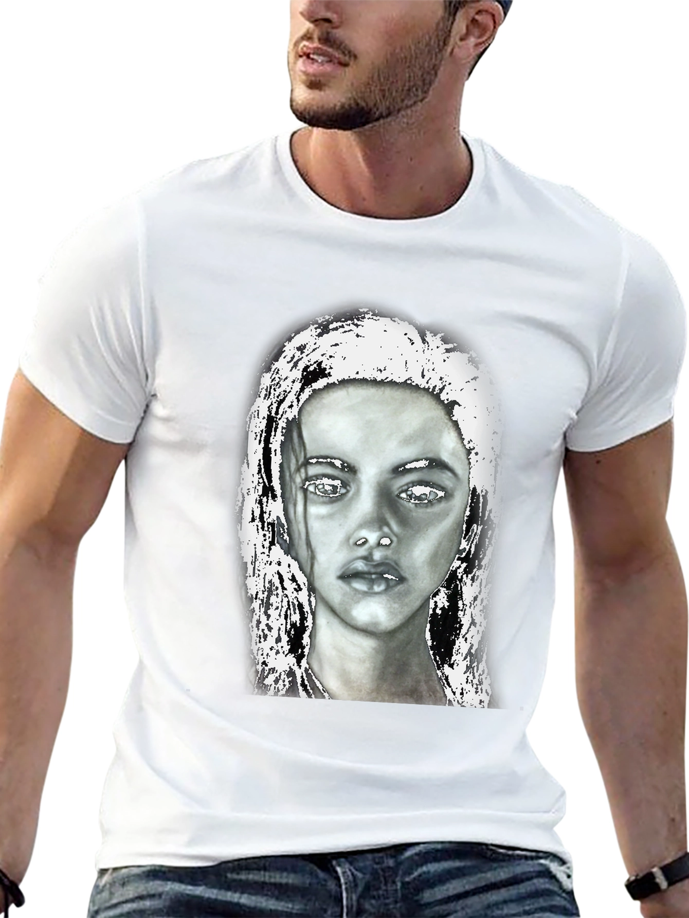 Black Graphic Tee - Portrait