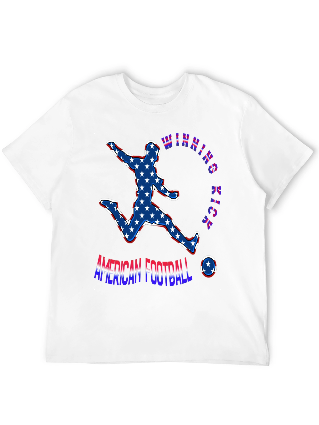 American Football Winning Kick Patriotic T-Shirt