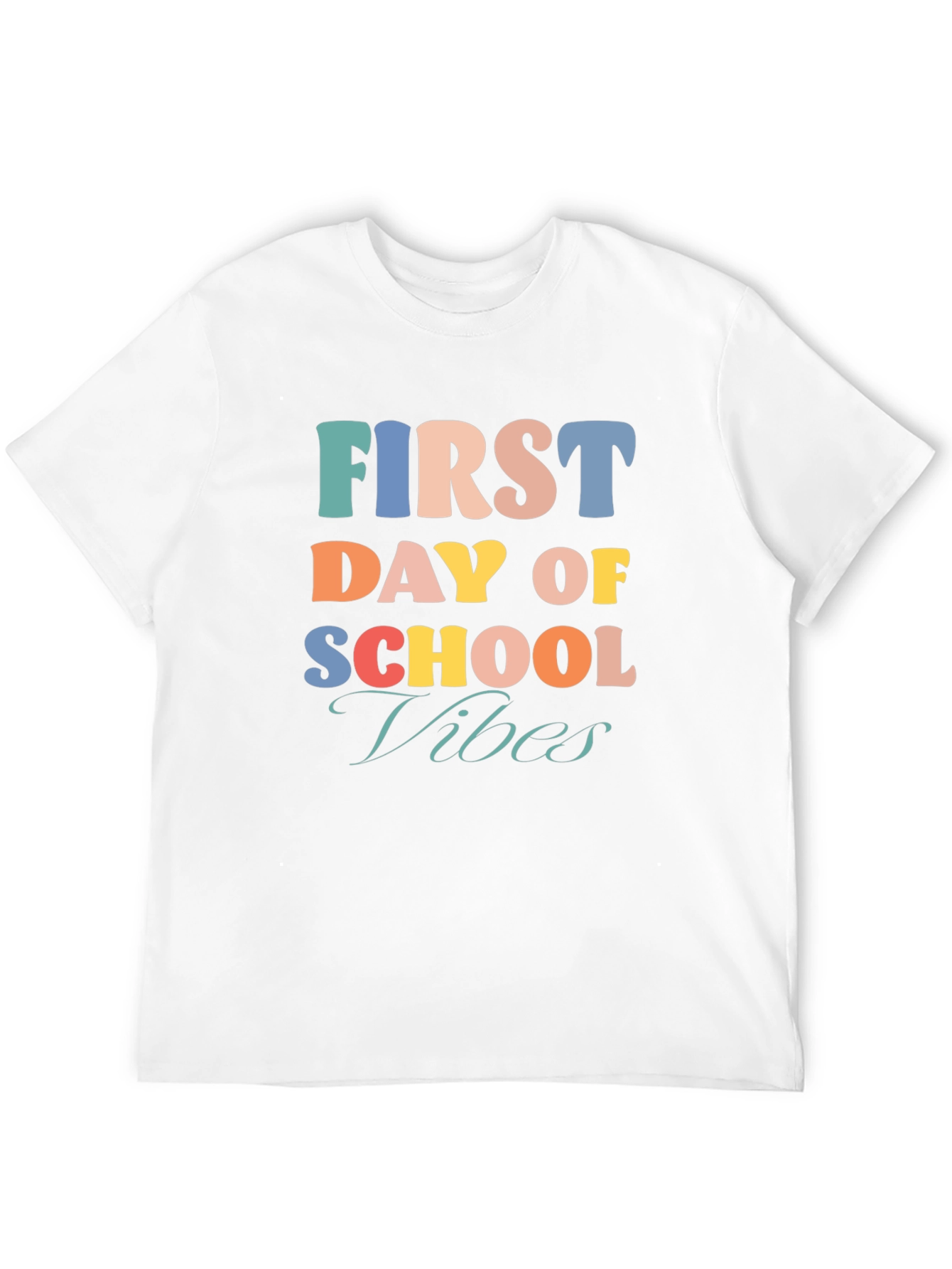 First Day Of School Vibes Black T-Shirt