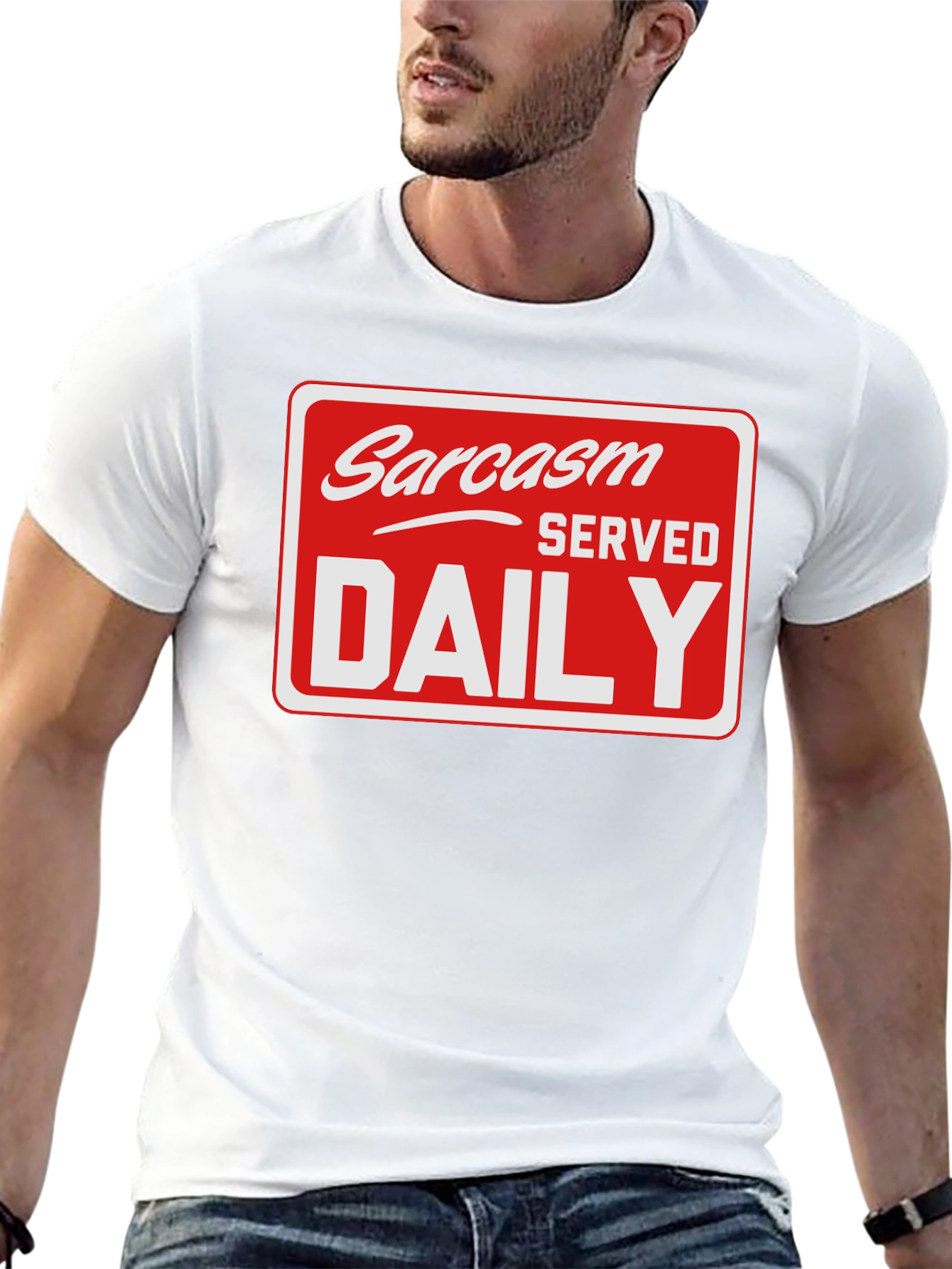 Sarcasm Served Daily T-Shirt - Funny Graphic Tee