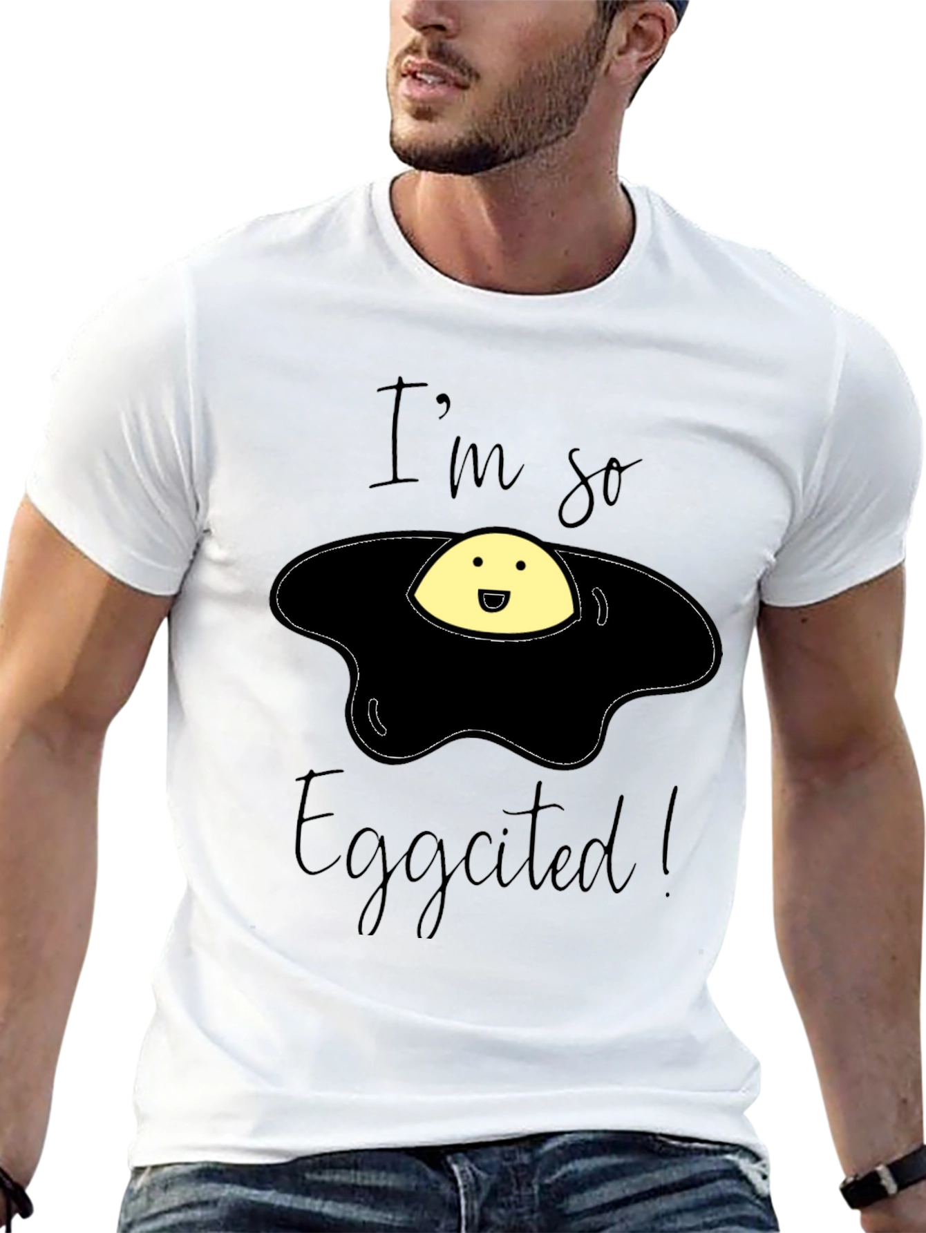 Eggcited Funny T-Shirt