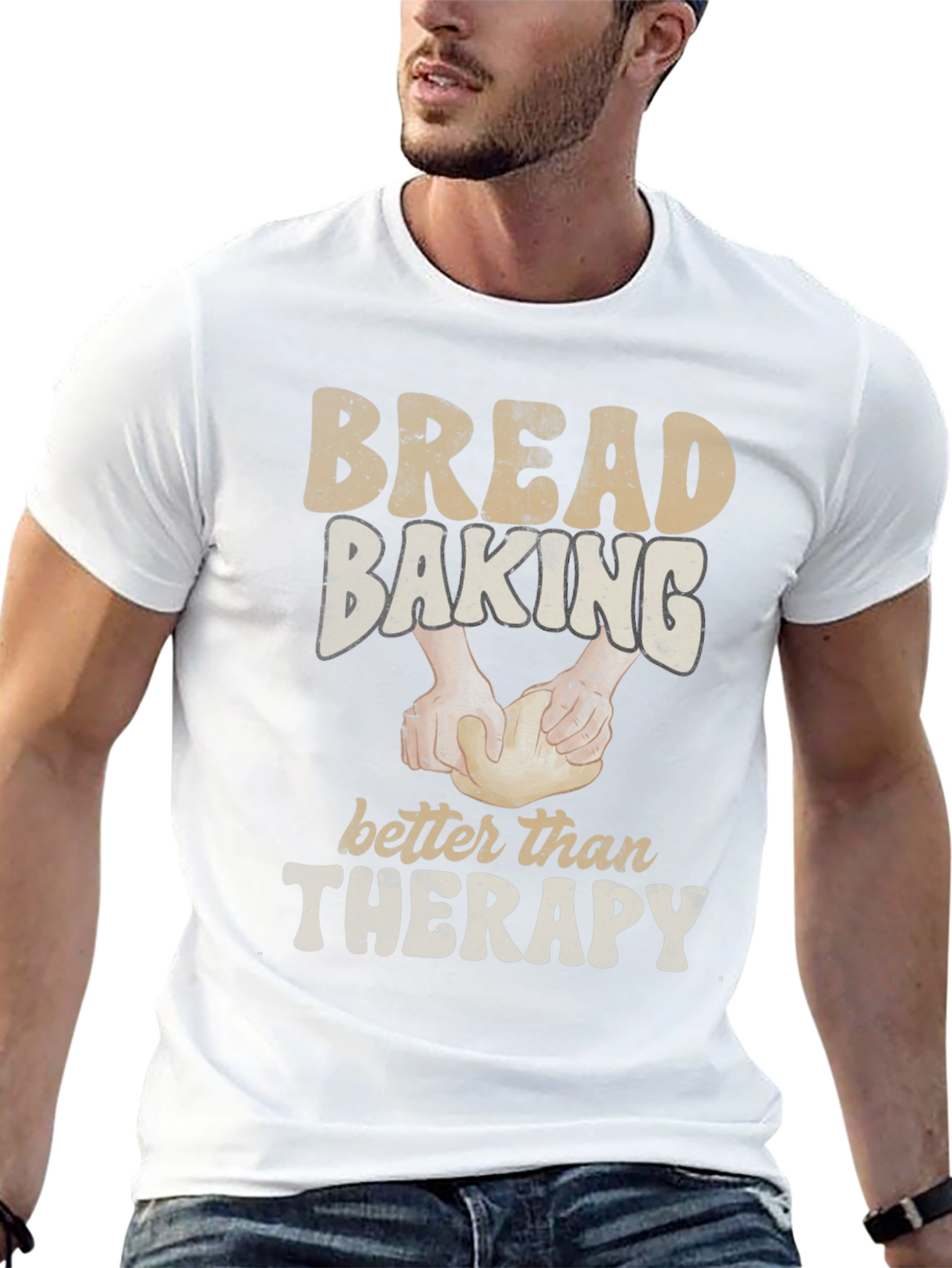 Bread Baking Therapy Graphic Tee