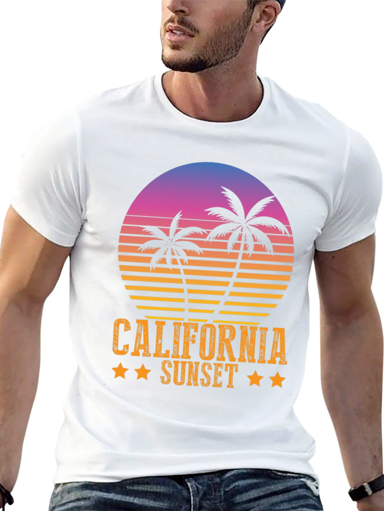 California Sunset Graphic Tee - Black