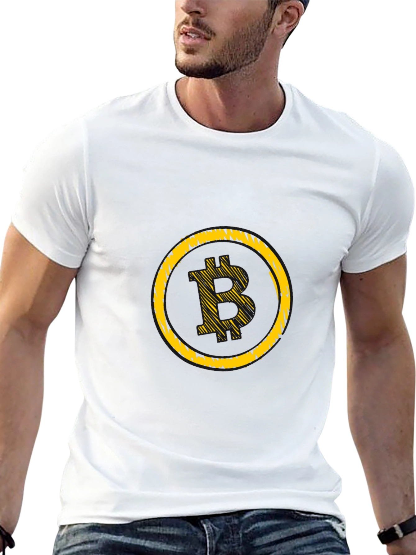 Bitcoin Logo Tee - Black Crypto Shirt