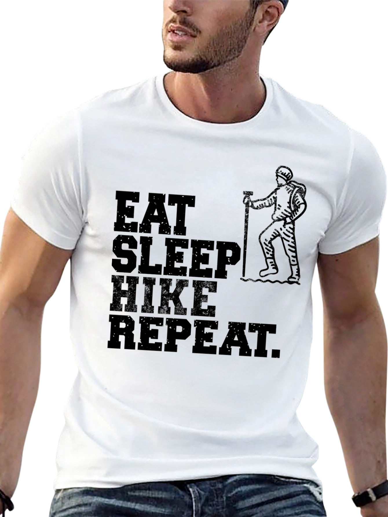 Eat Sleep Hike Repeat Graphic T-Shirt