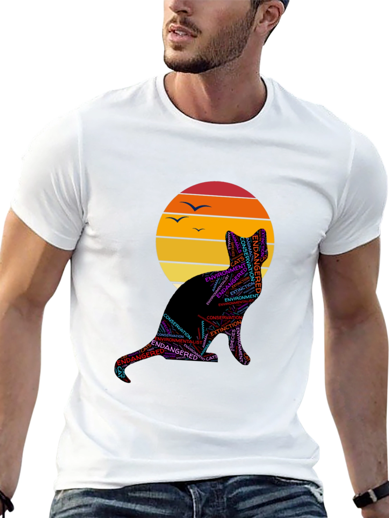 Endangered Cats Graphic T-Shirt