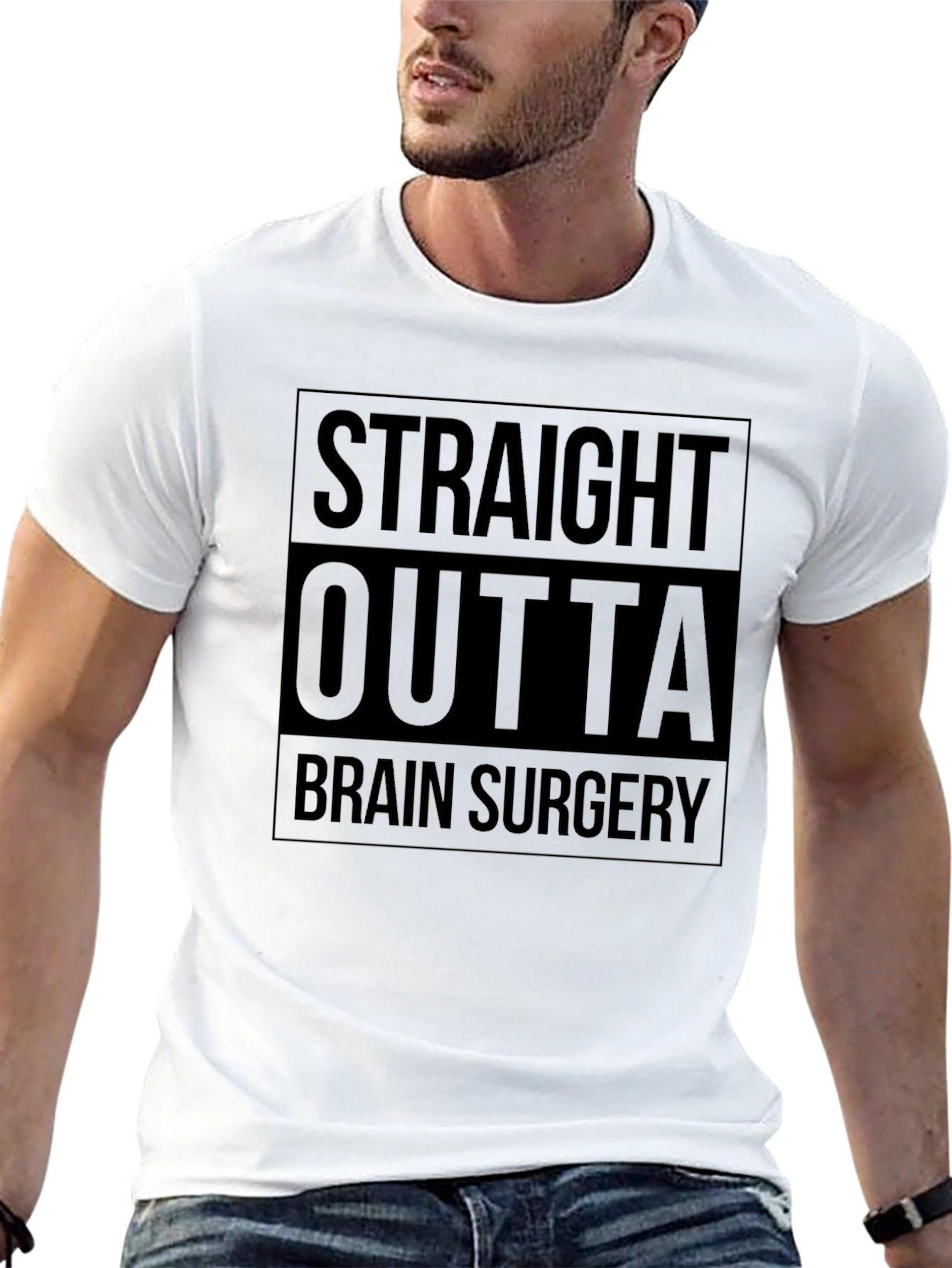 Straight Outta Brain Surgery Graphic Tee