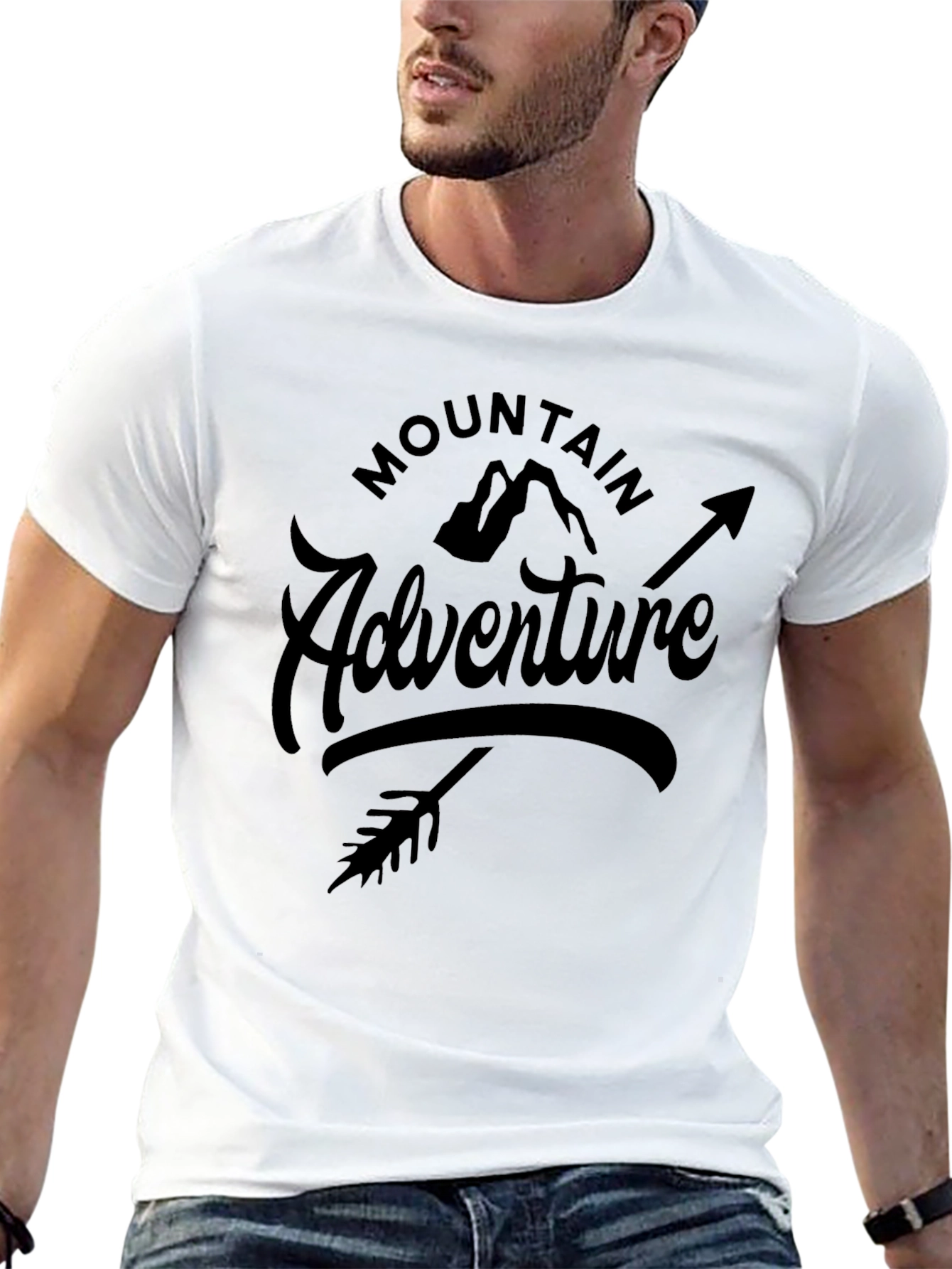 Mountain Adventure Graphic Tee - Black