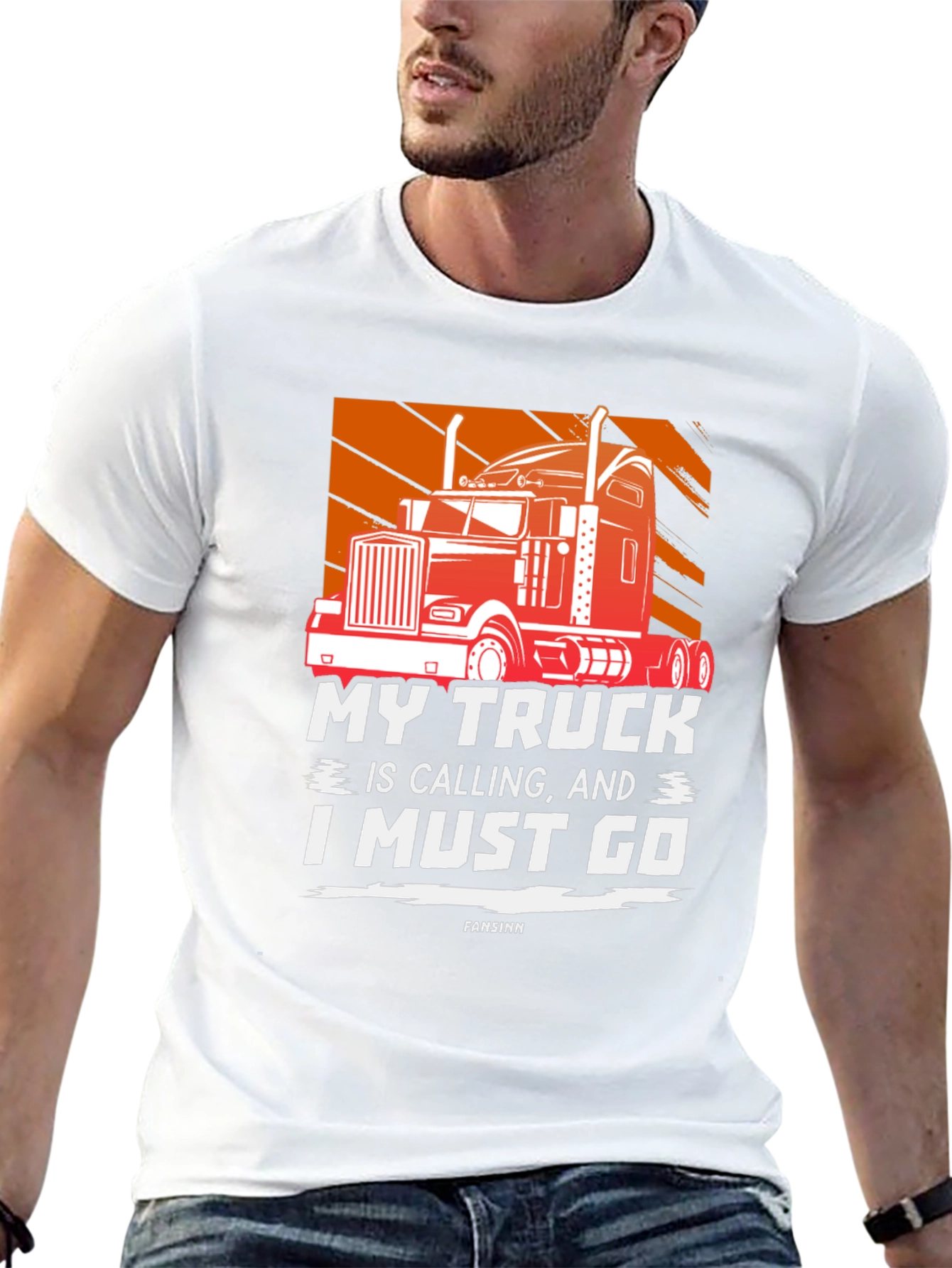 My Truck is Calling Mens Graphic T-Shirt