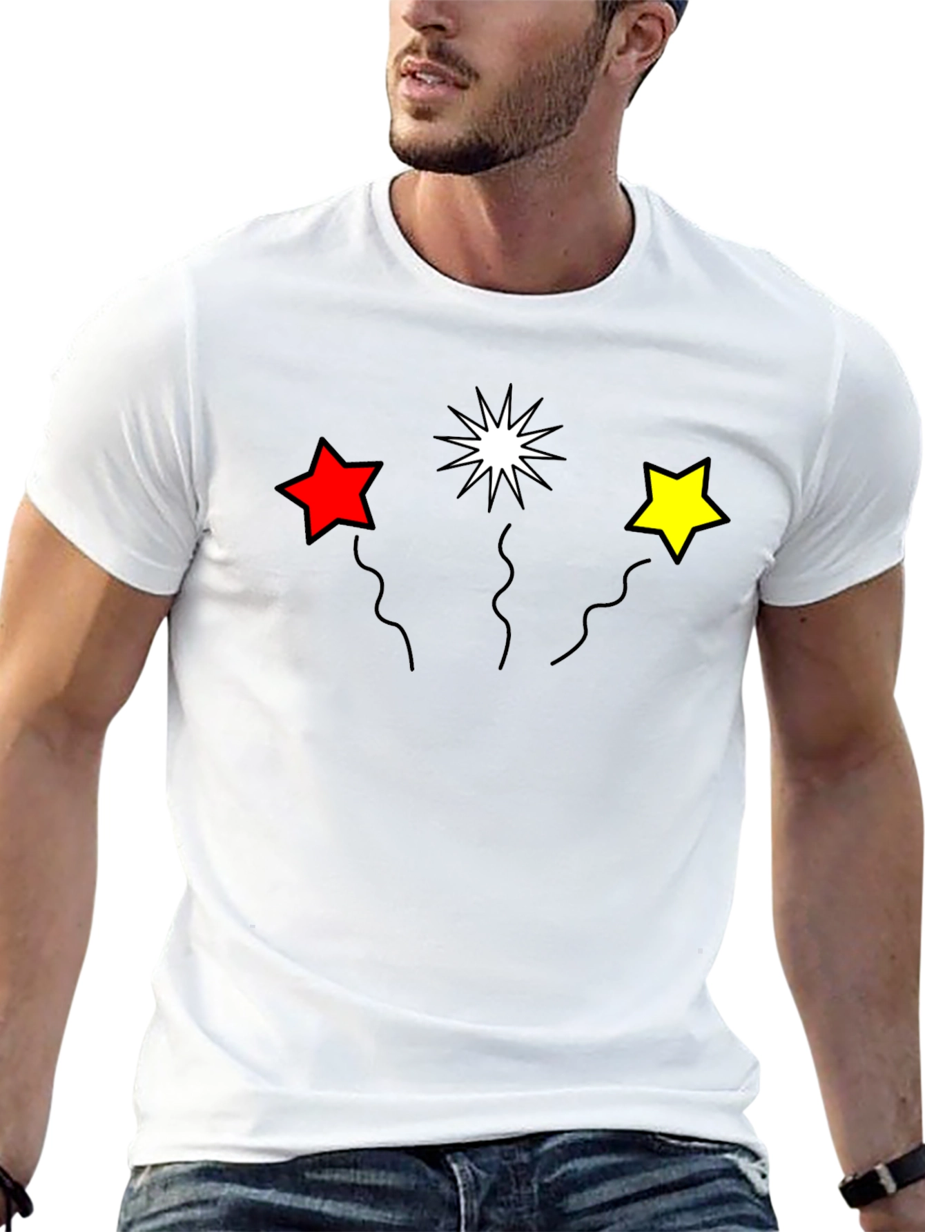 Stars T-Shirt - Black