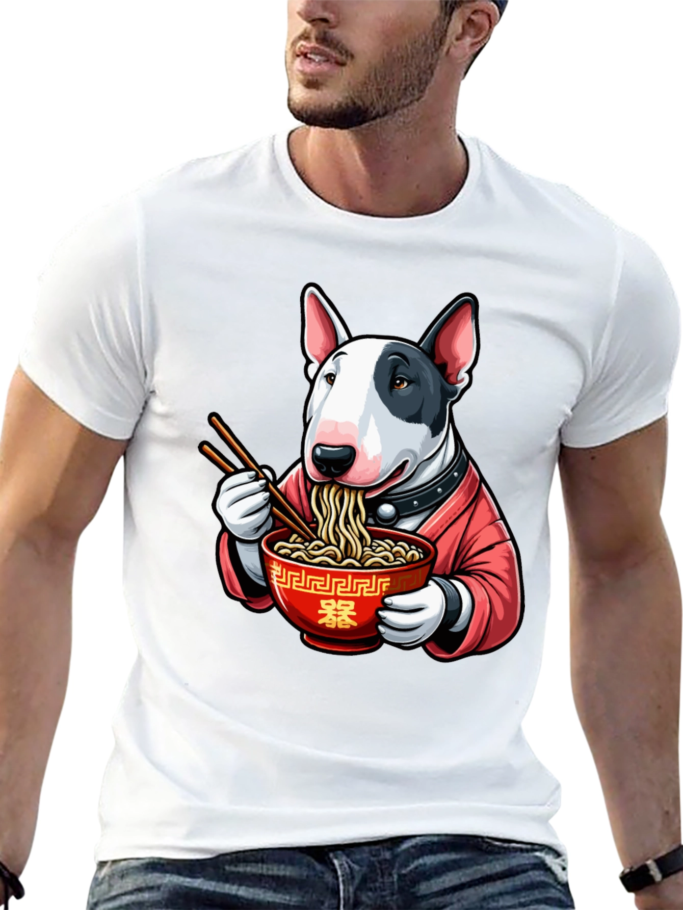 Ramen Bull Terrier Graphic Tee