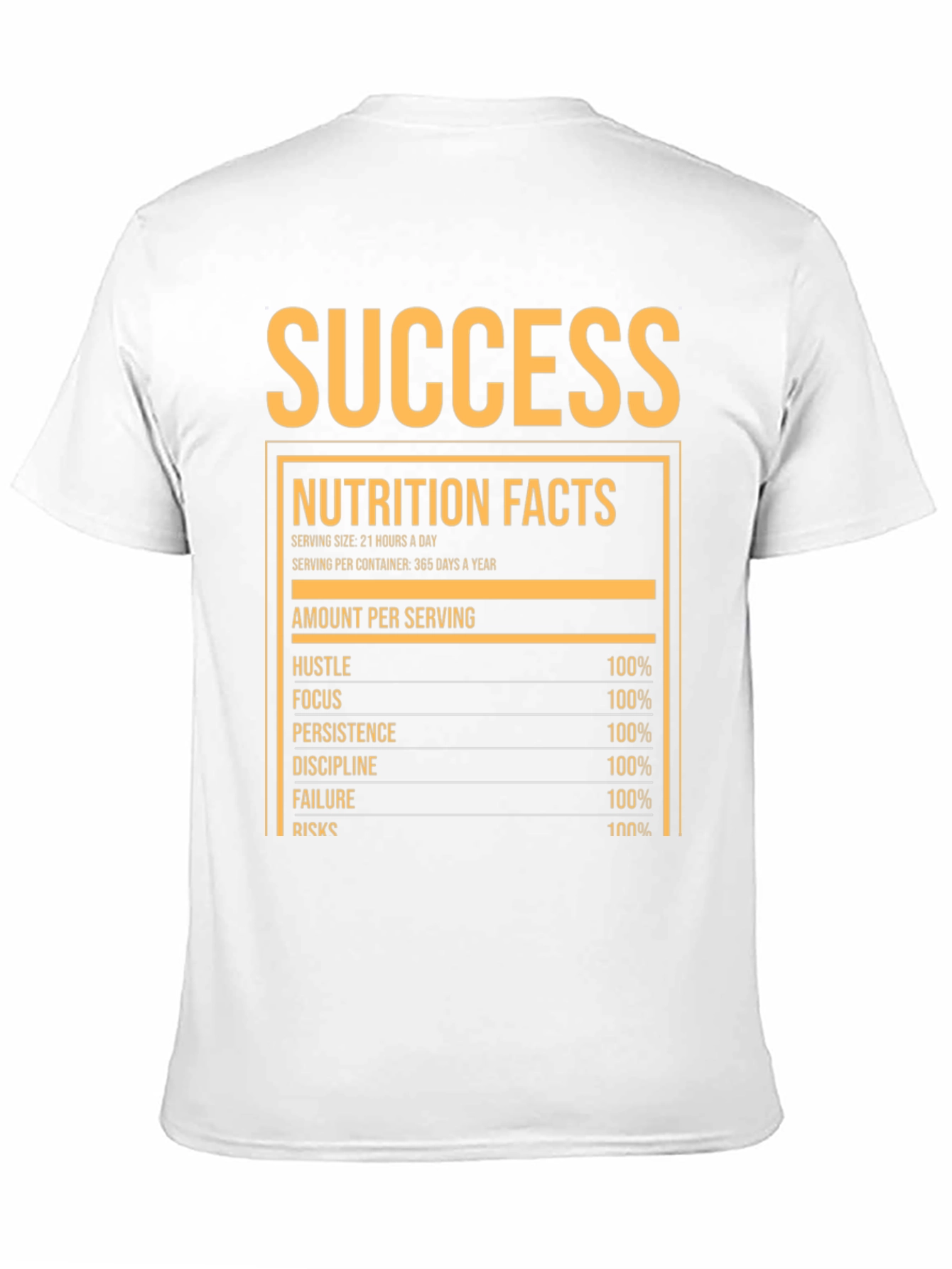 Success Nutrition Facts T-Shirt