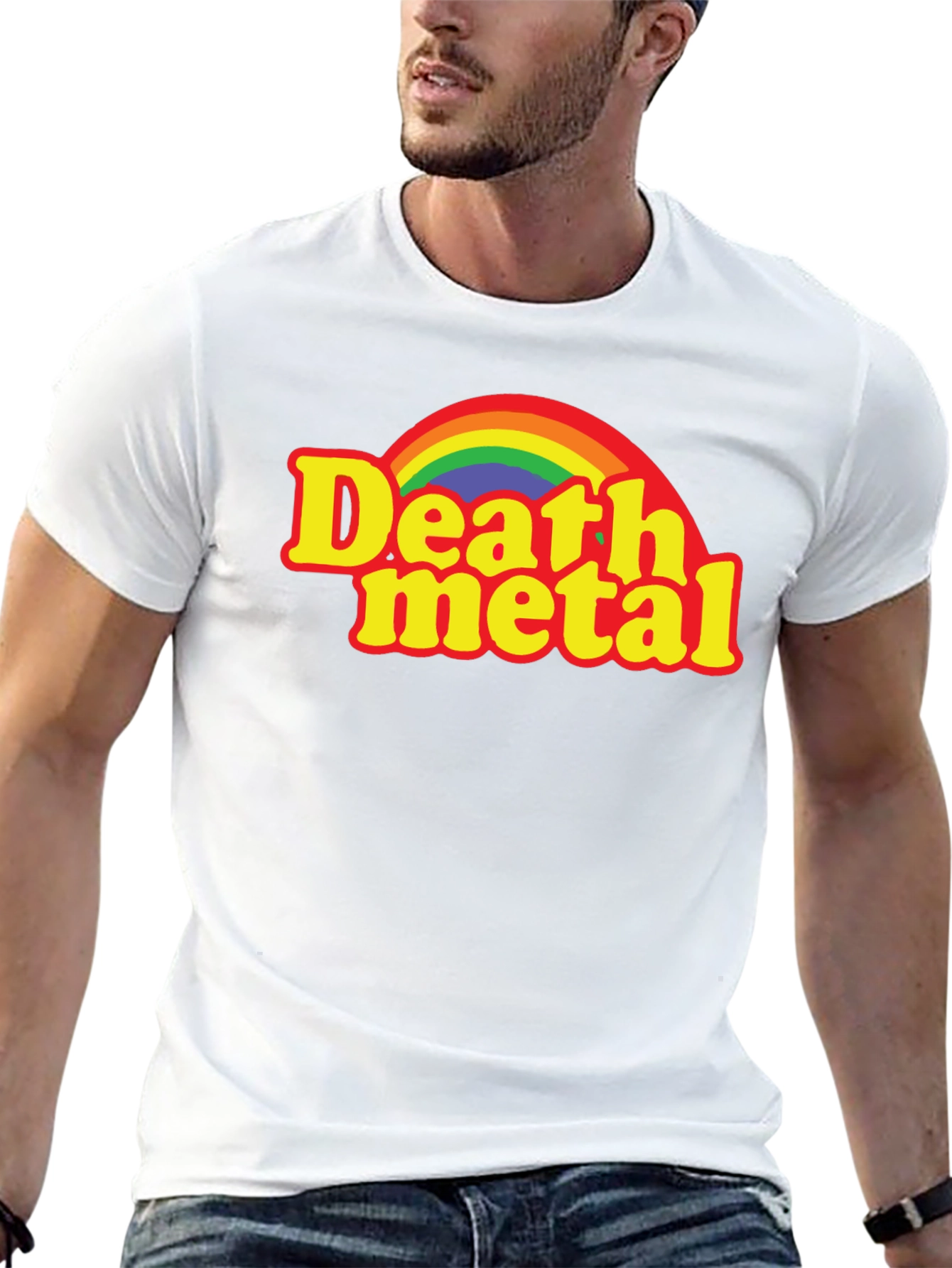 Death Metal Rainbow T-Shirt - Dark Humor Tee