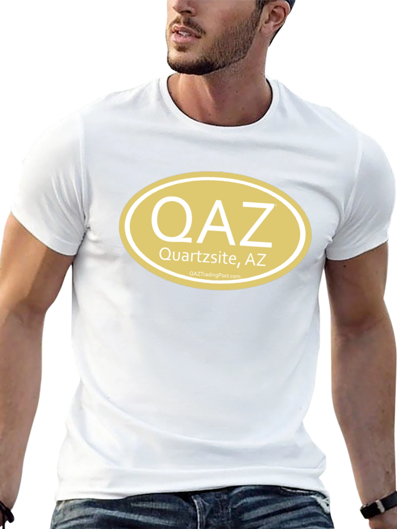 Quartzsite AZ T-Shirt - QAZ Oval Design