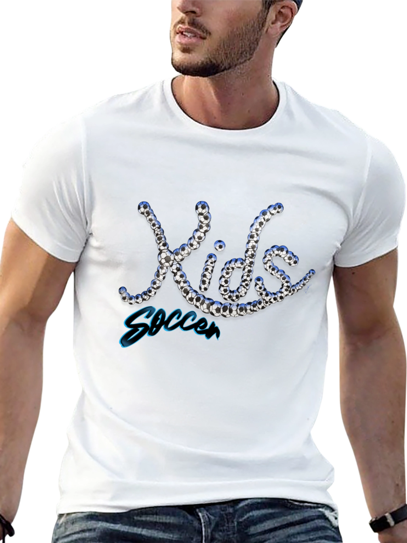 Kids Soccer T-Shirt - Novelty Graphic Tee