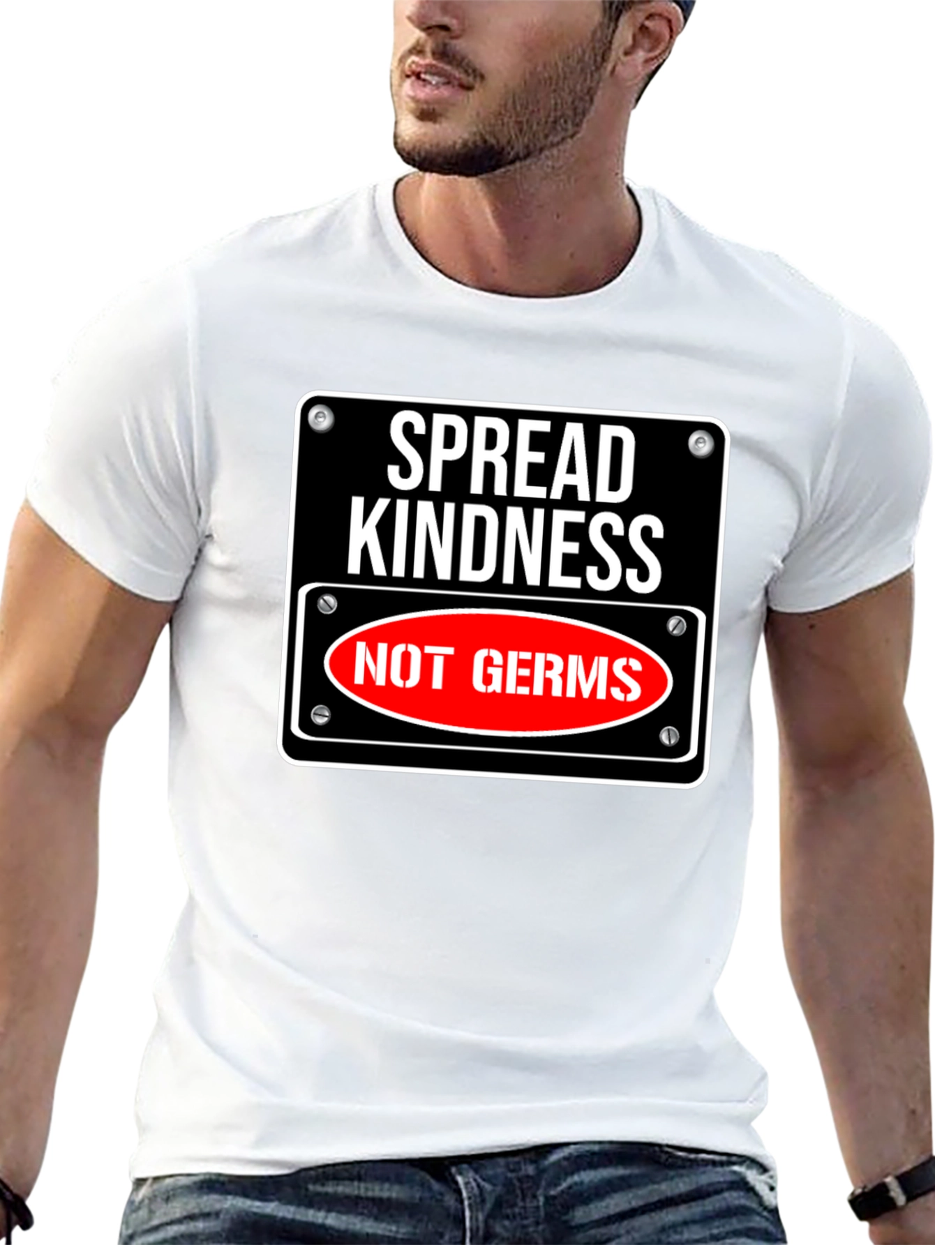Spread Kindness Not Germs Graphic Tee