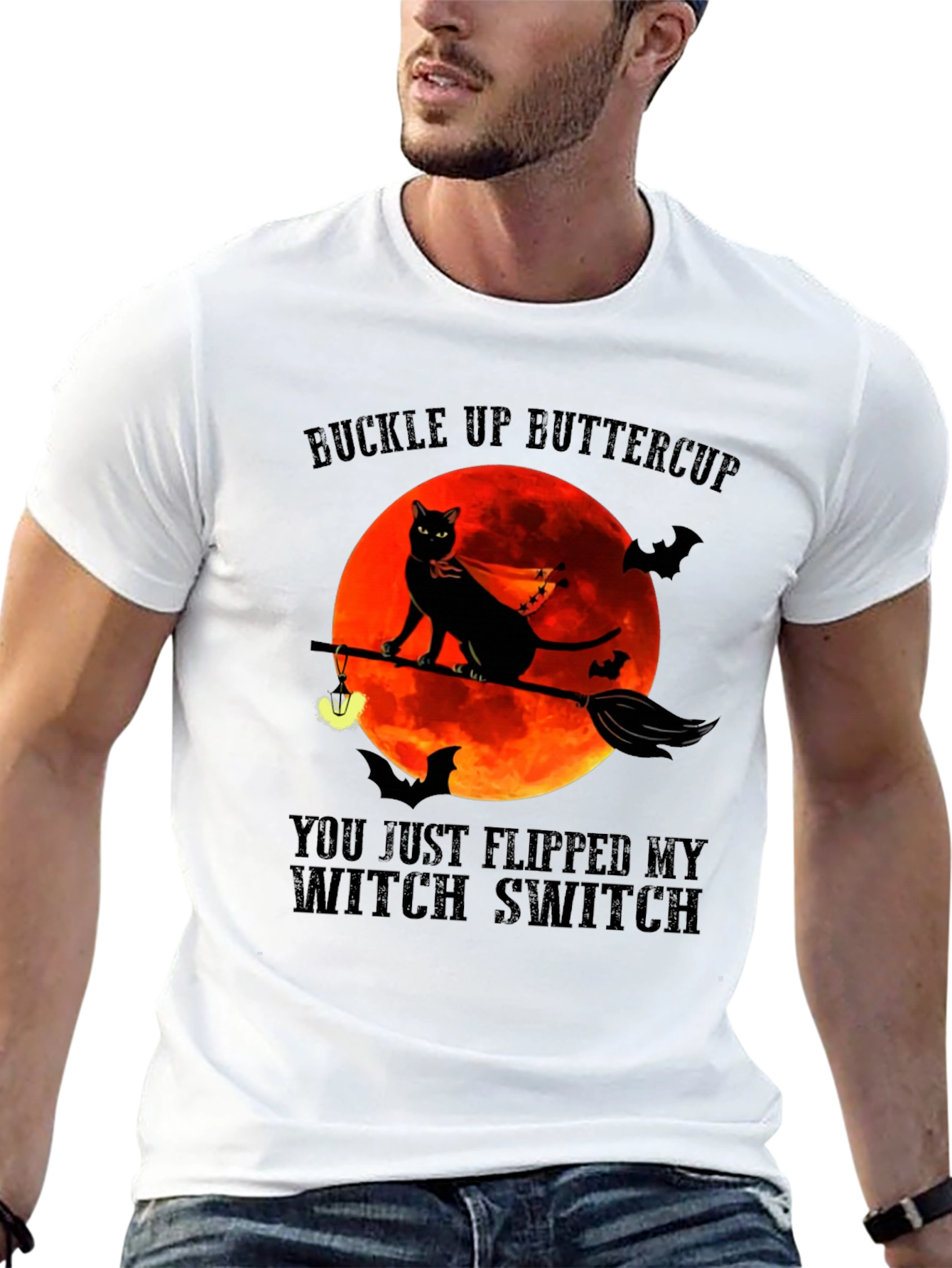 Buckle Up Buttercup Witch Switch T-Shirt