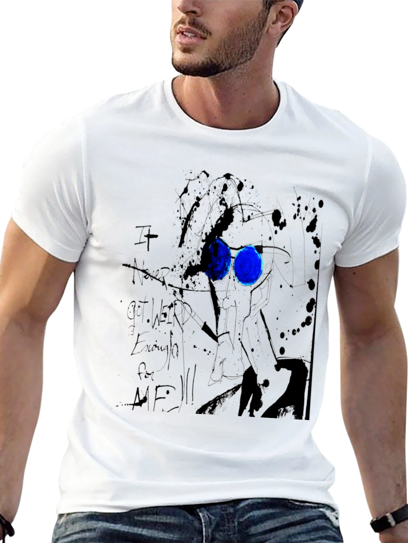Abstract Art Black Graphic Tee