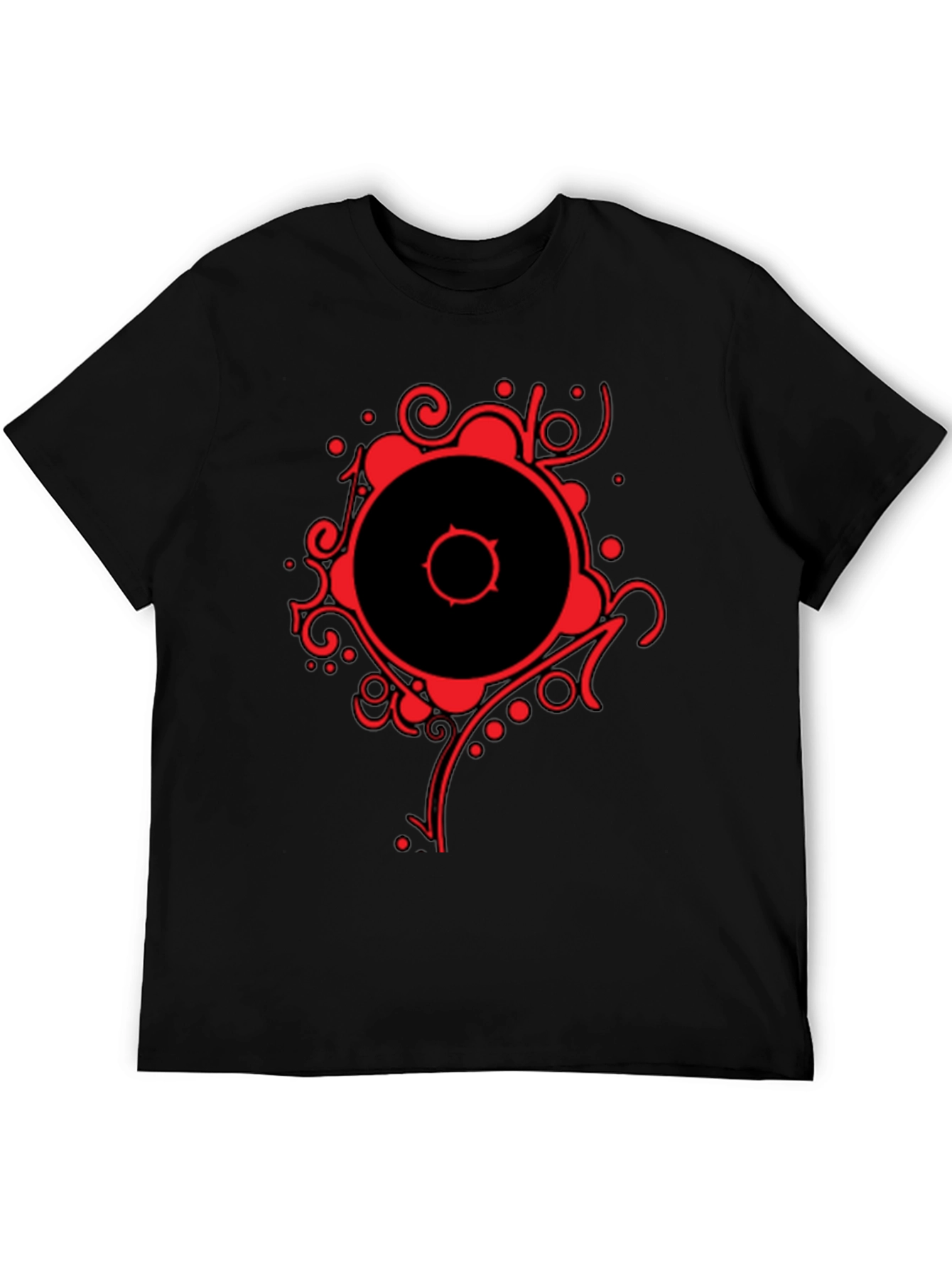 Abstract Graphic Black T-Shirt