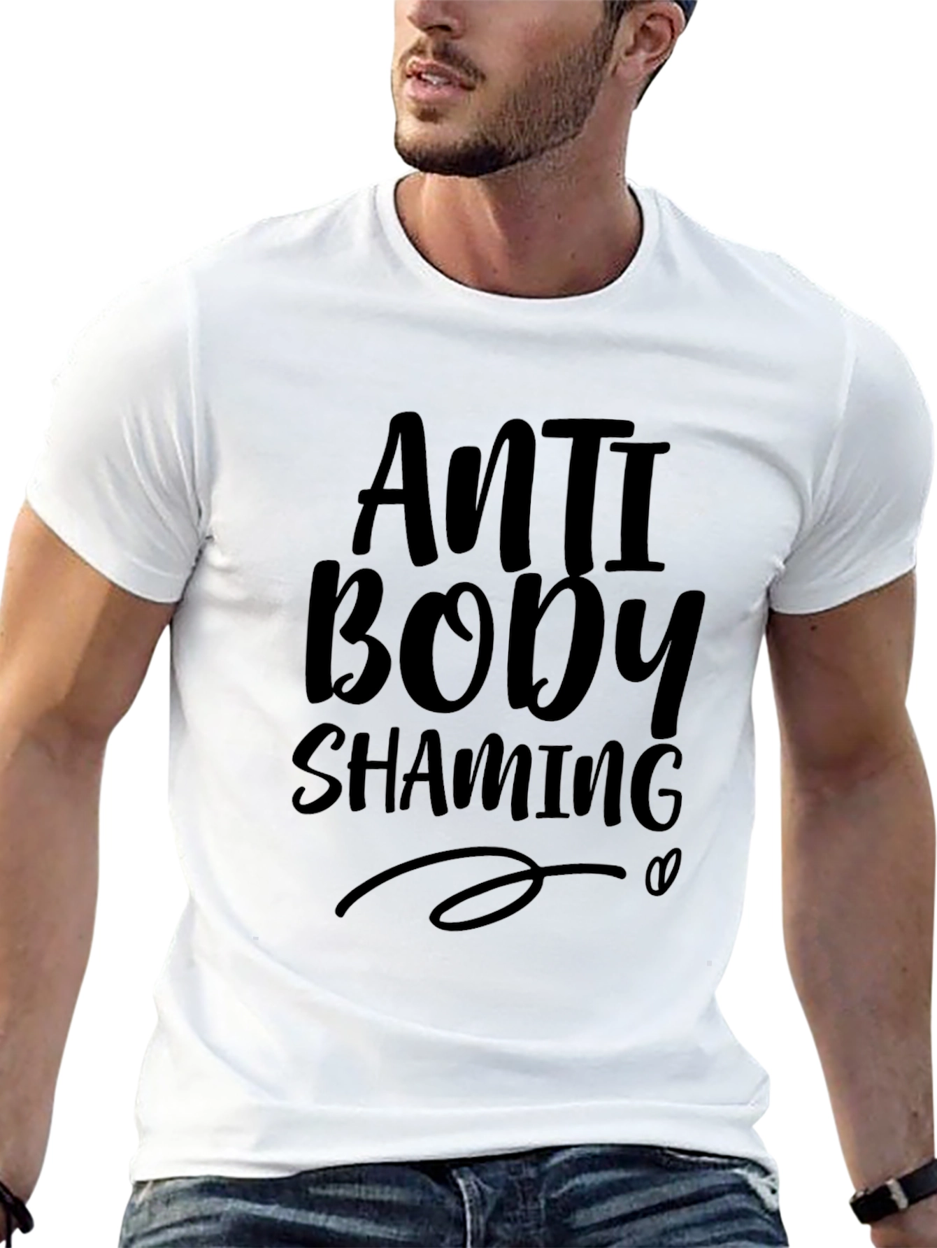 Anti Body Shaming Black T-Shirt