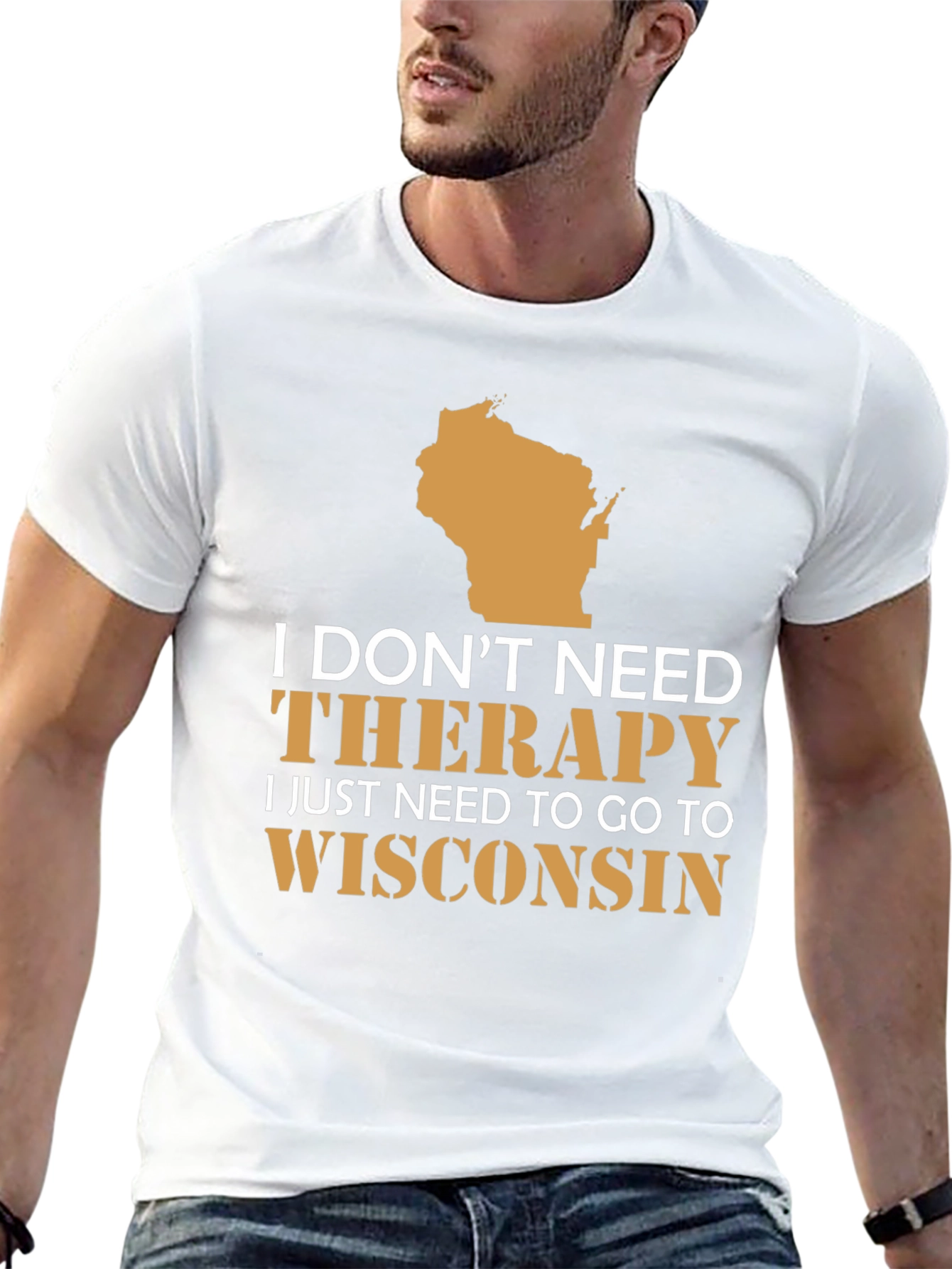 Wisconsin Therapy T-Shirt: State Pride Tee